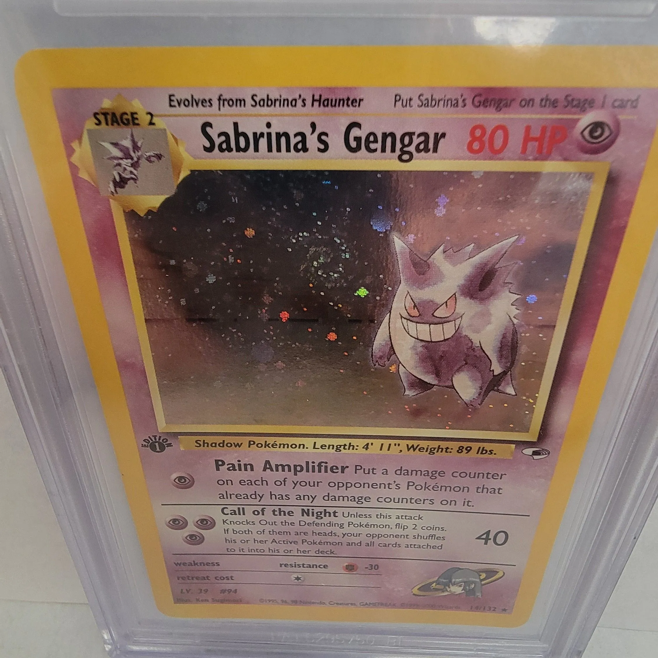 1st Edition Sabrina's Gengar Holo Beckett 9 Swirled Up!  Whatnot: Shop,  Sell, Connect