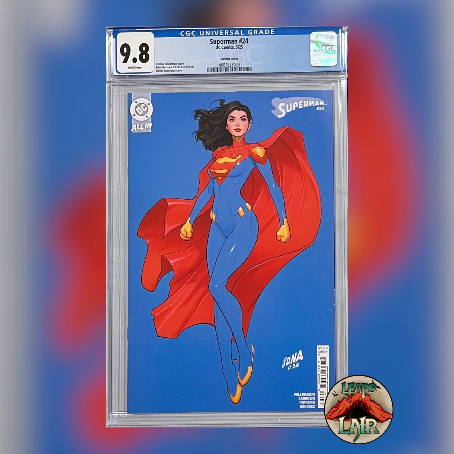 Product image for SUPERMAN #24 DAVID NAKAYAMA SUPERGIRL VARIANT CGC 9.8