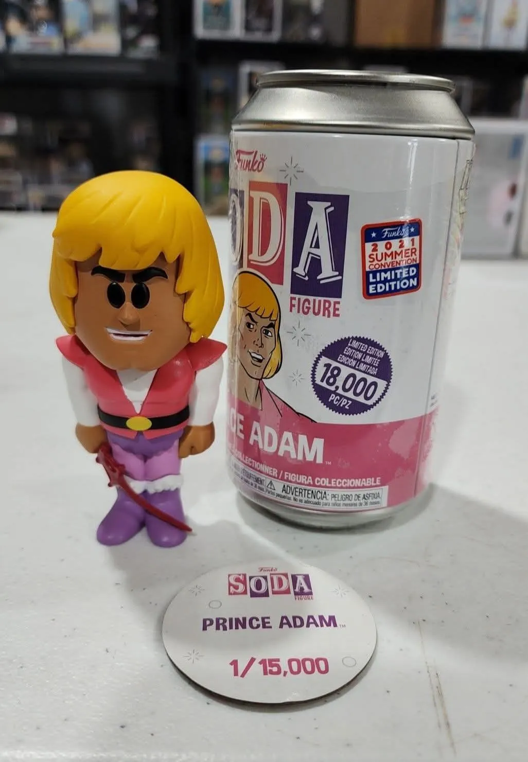 Product image for Open Funko Soda Prince Adam SDCC 2021 Summer Convention Limited Edition 15,000 Pcs