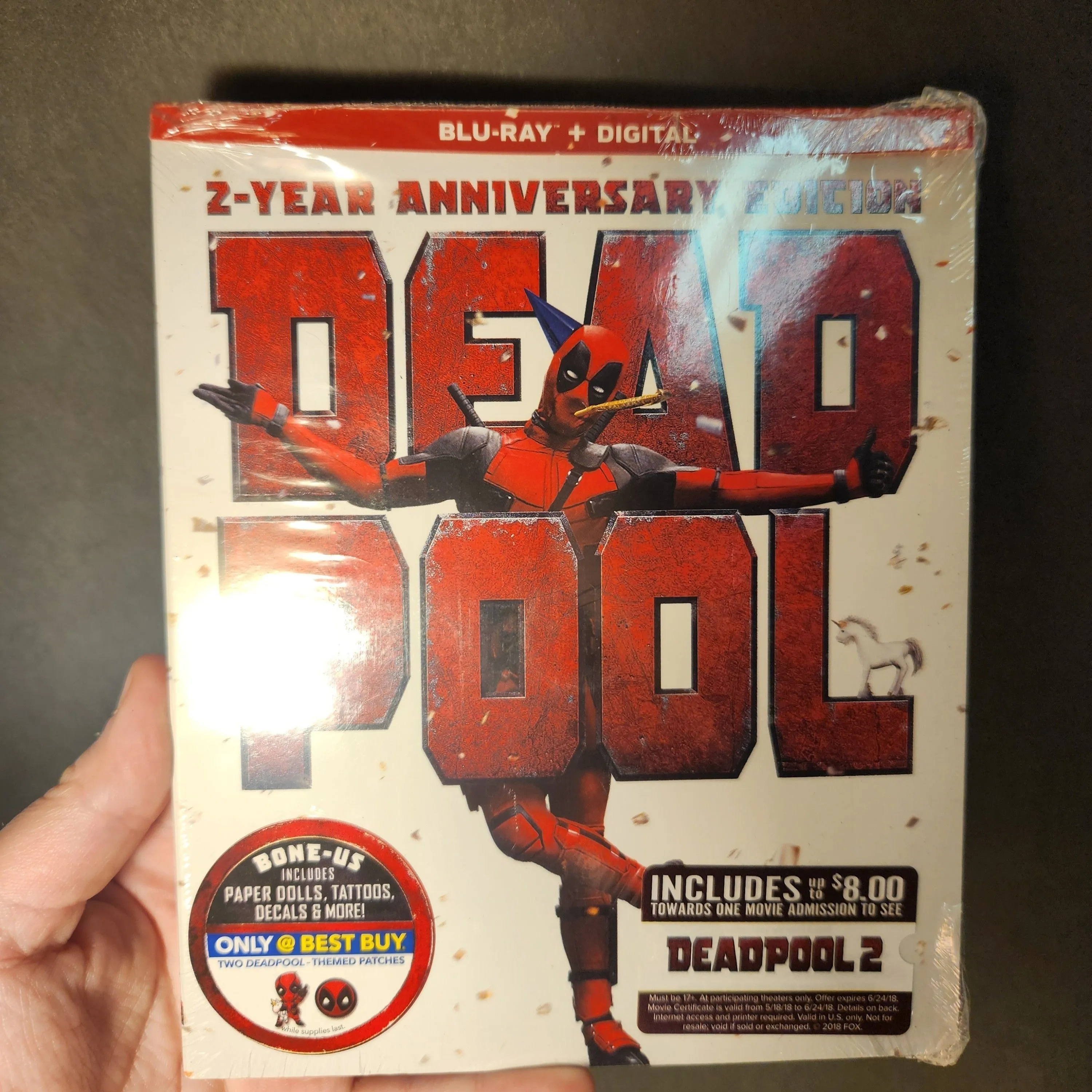 Product image for SEALED Deadpool 2 Year Anniversary Steelbook