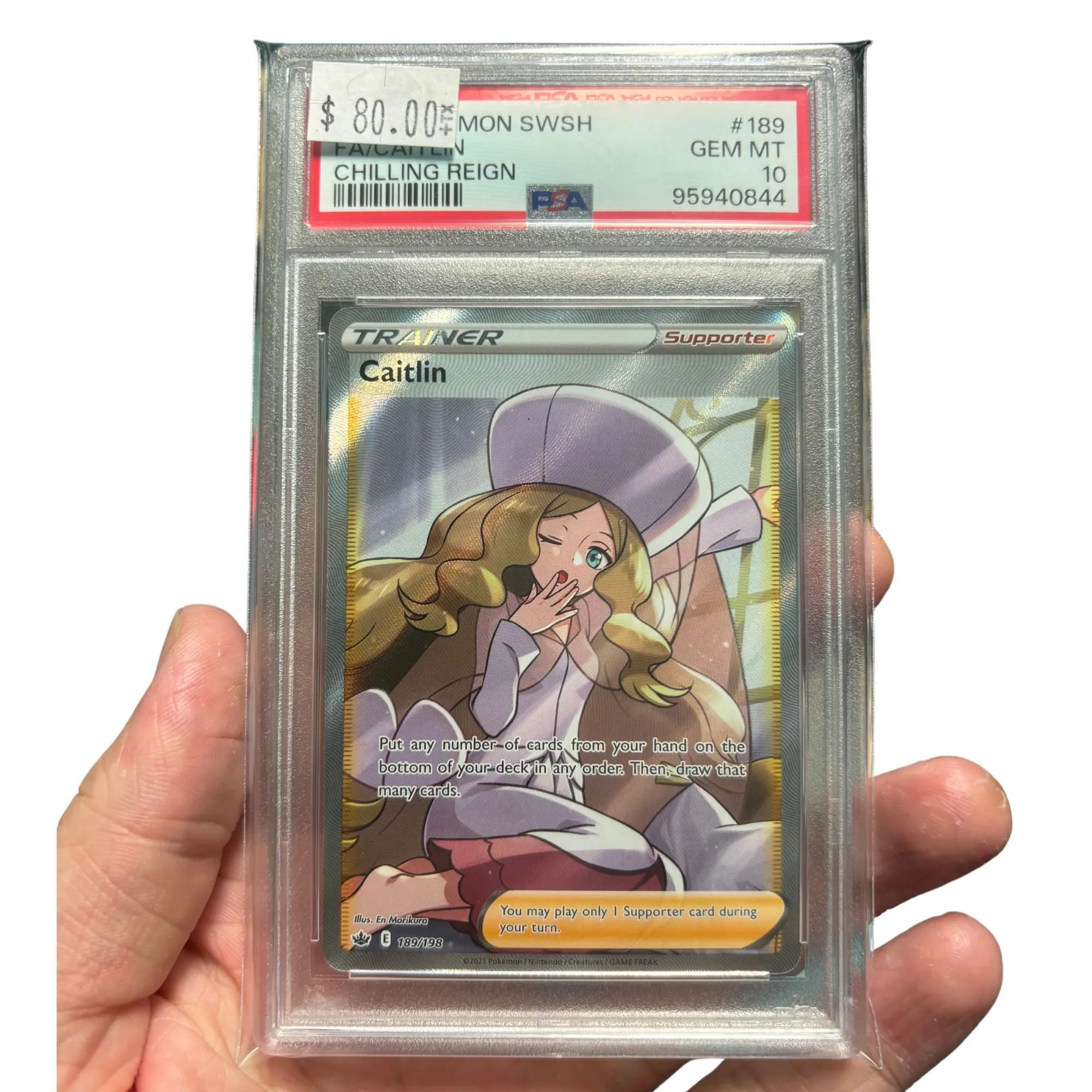 Product image for PSA 10 Caitlin Full Art