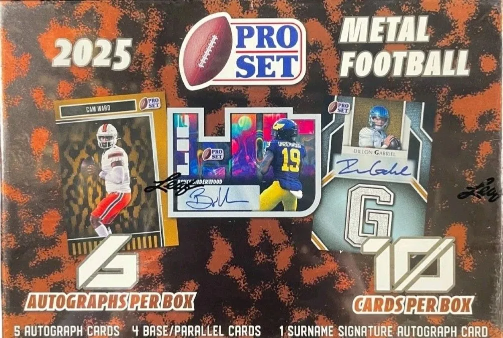 Product image for 2025 Leaf Pro Set Metal Football Hobby Box