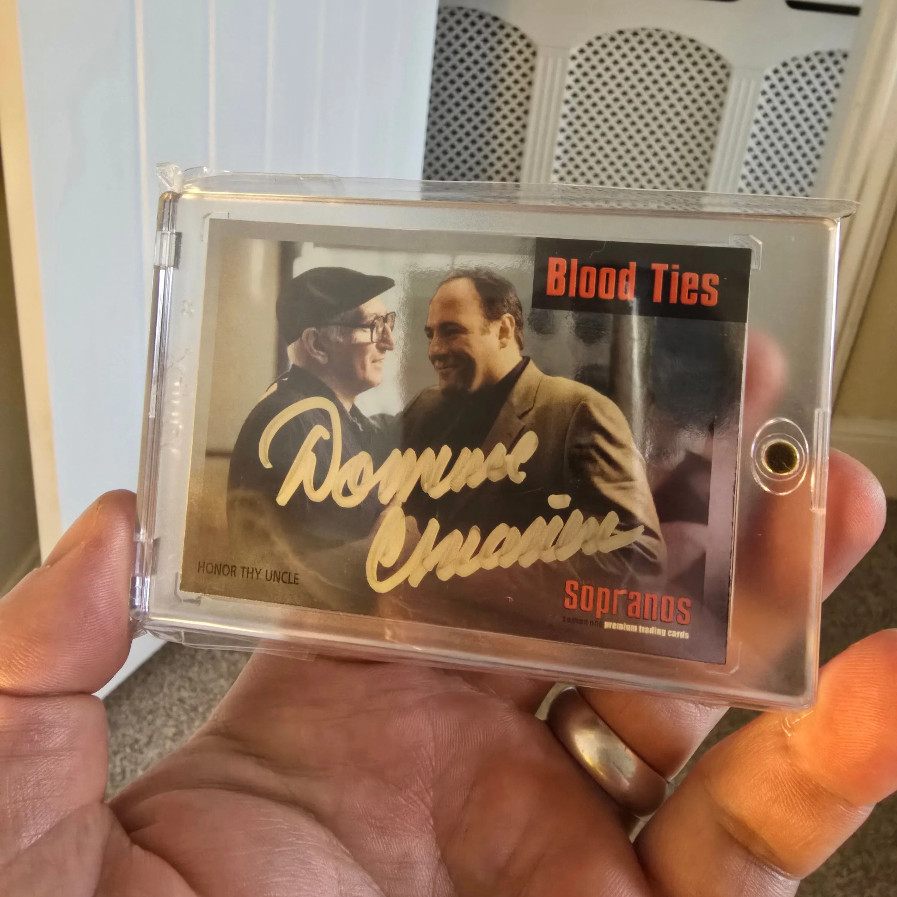 Product image for Sopranos 2005. signed by Dominic Chianese (Junior Soprano) I had this signed in person myself.