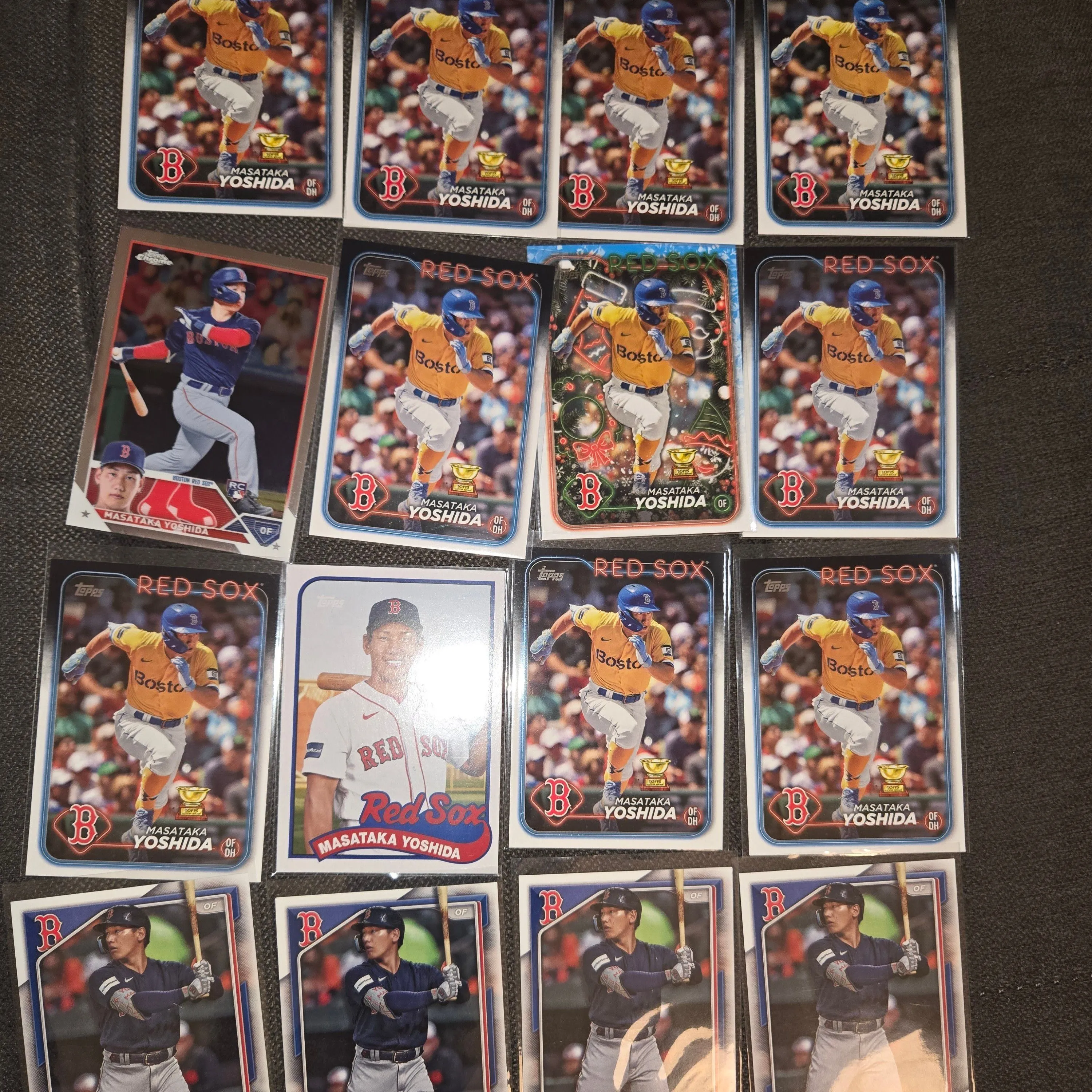 Product image for NICE LOT of 16 Masataka Yoshida Baseball Cards! RC Boston Red Sox Topps Rookie Cup Gold Cup Chrome
