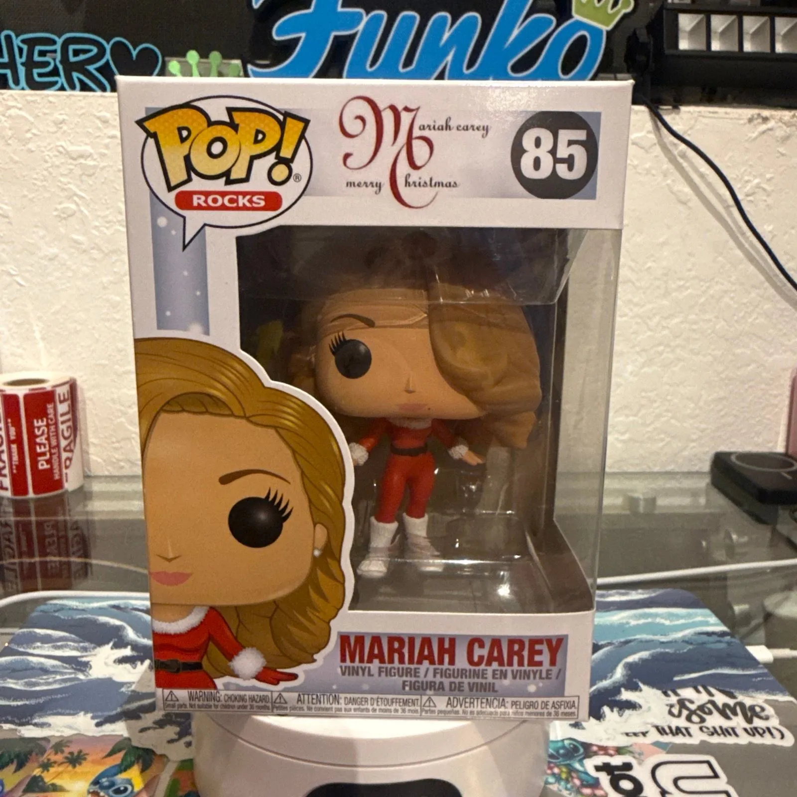 Product image for Funko Pop! Rocks Mariah Carey Merry Christmas #85 Music Red Suit Minor Damage