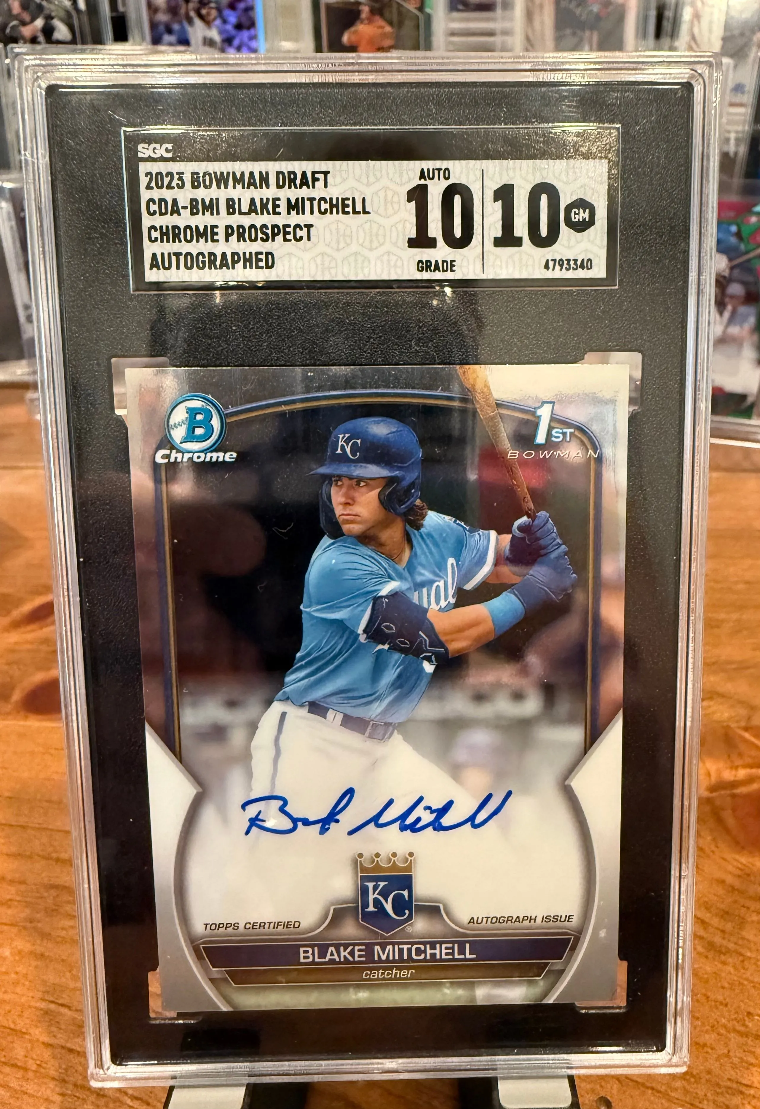 Product image for 2023 Bowman Draft Blake Mitchell 1st Auto SGC 10/10