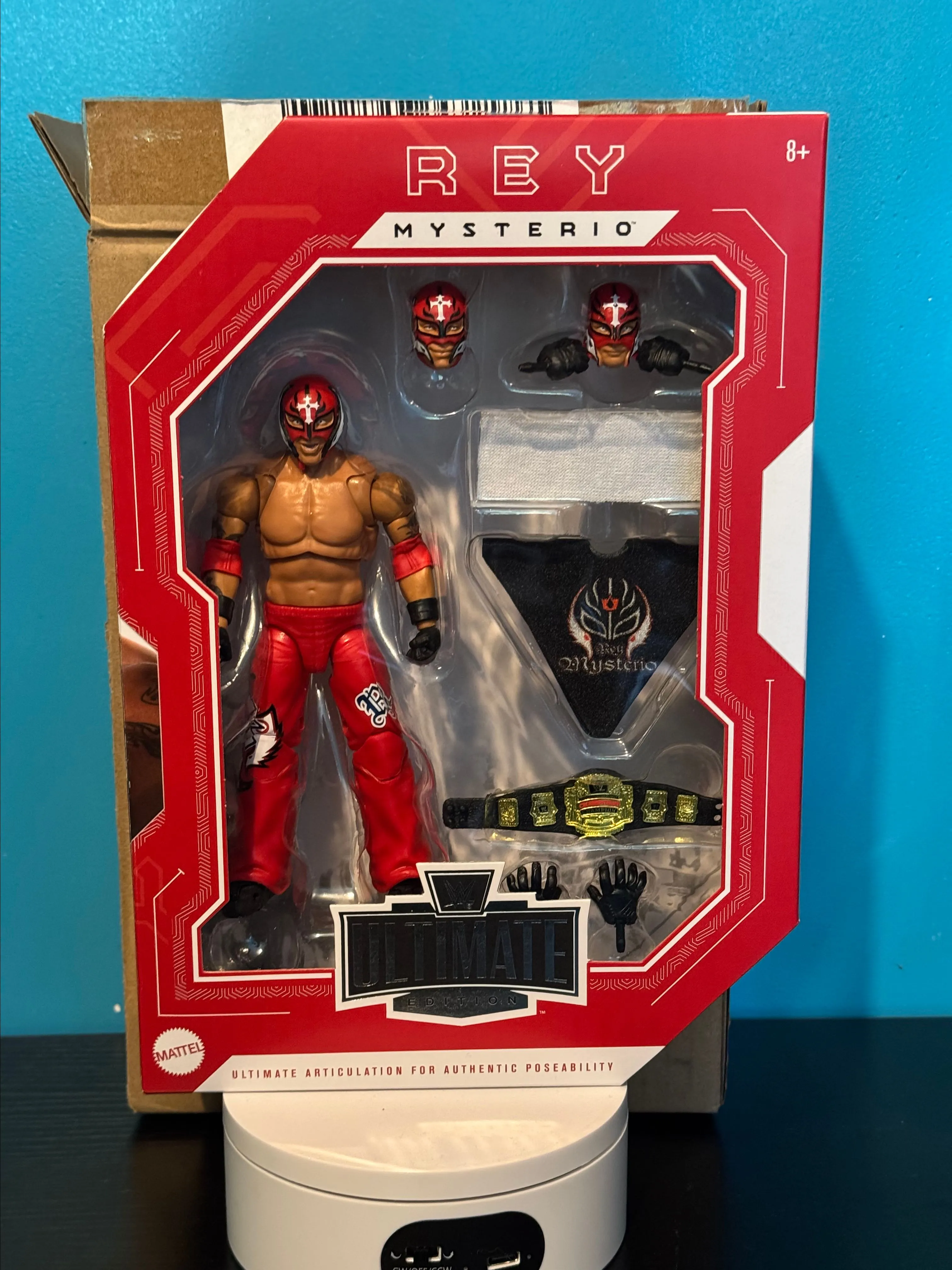 Product image for WWE Ultimate Edition Rey Mysterio Action Figure in Red Outfit