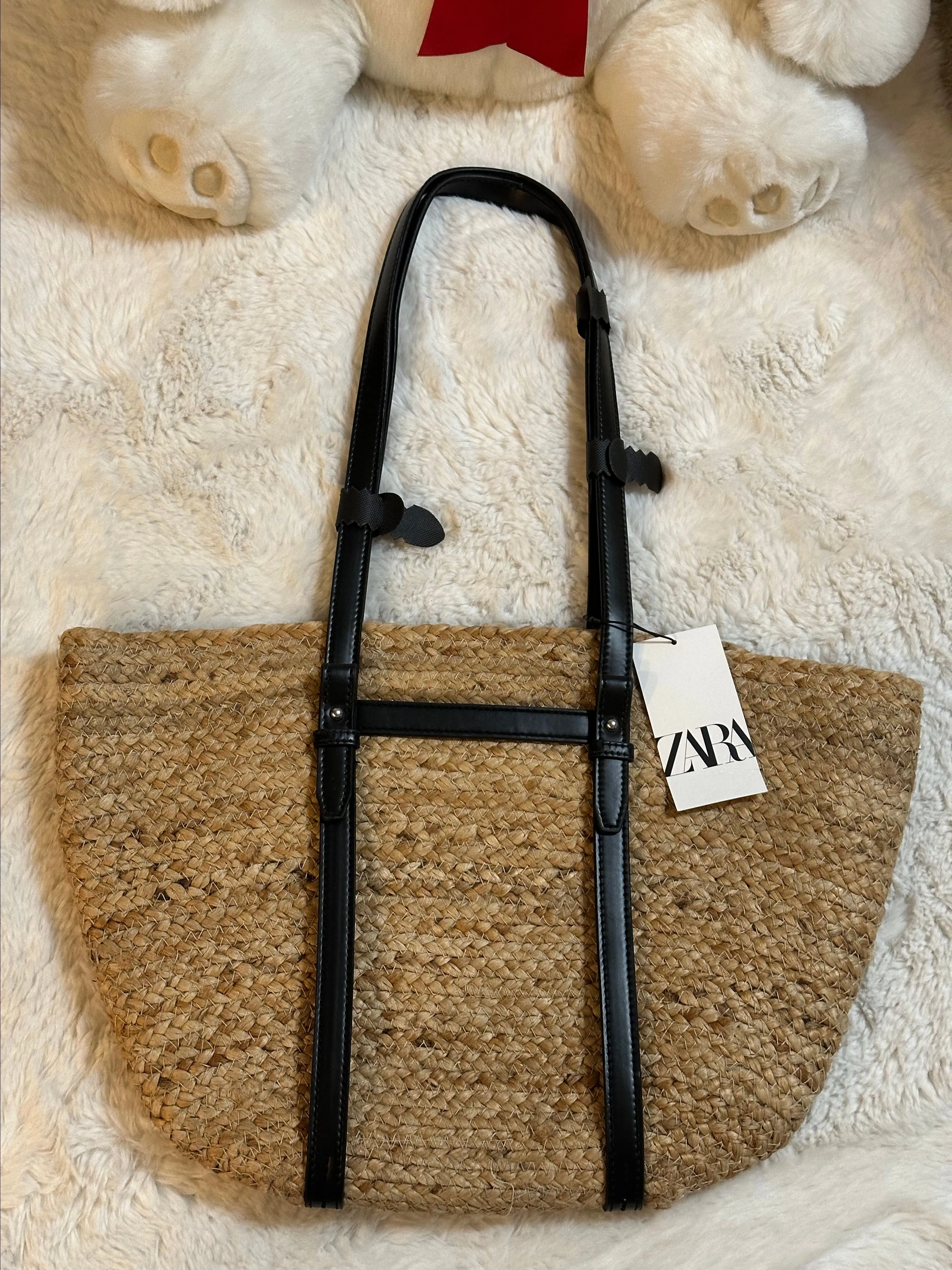 Product image for 318. NEW! Beautiful Zara tote bag. Great for Summer!
