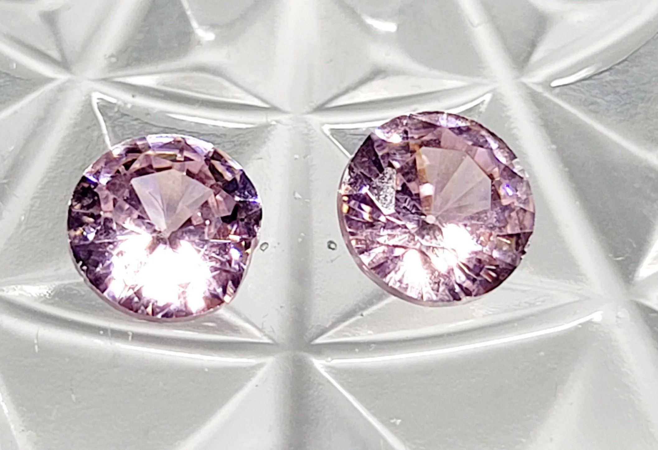 Product image for (Lot Of 2) Natural Loose 5mm Pair Cambodia Zircon Excellent Round Cut Gemstones. This product is a l