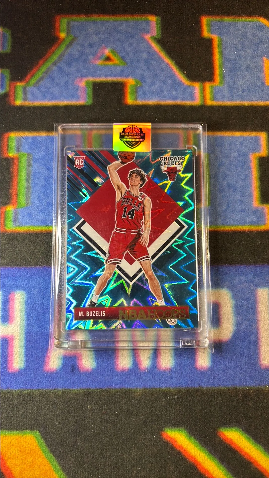 Product image for 2024-25 Panini NBA Hoops Matas Buzelis Rookie Tribute Teal Explosion