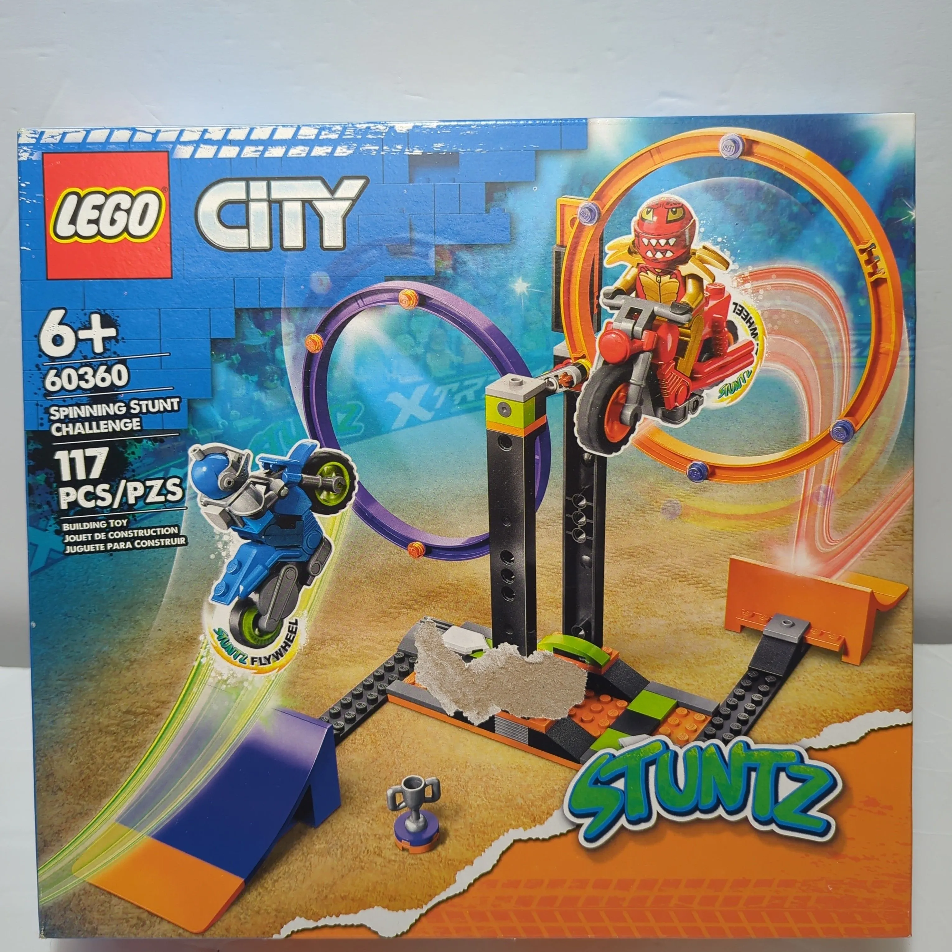 Product image for LEGO City Stuntz 60360 Spinning Stunt Challenge 