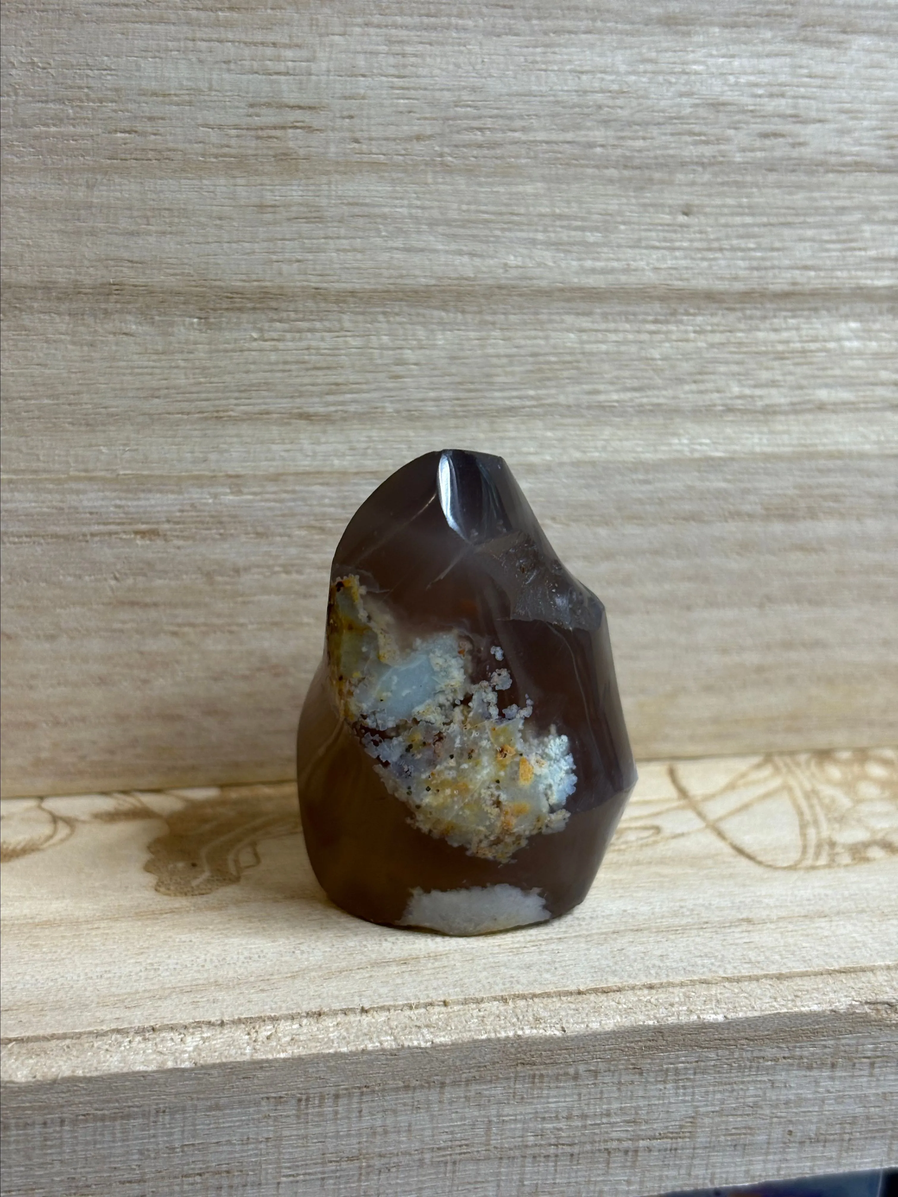 Product image for Black Flower Agate Flame