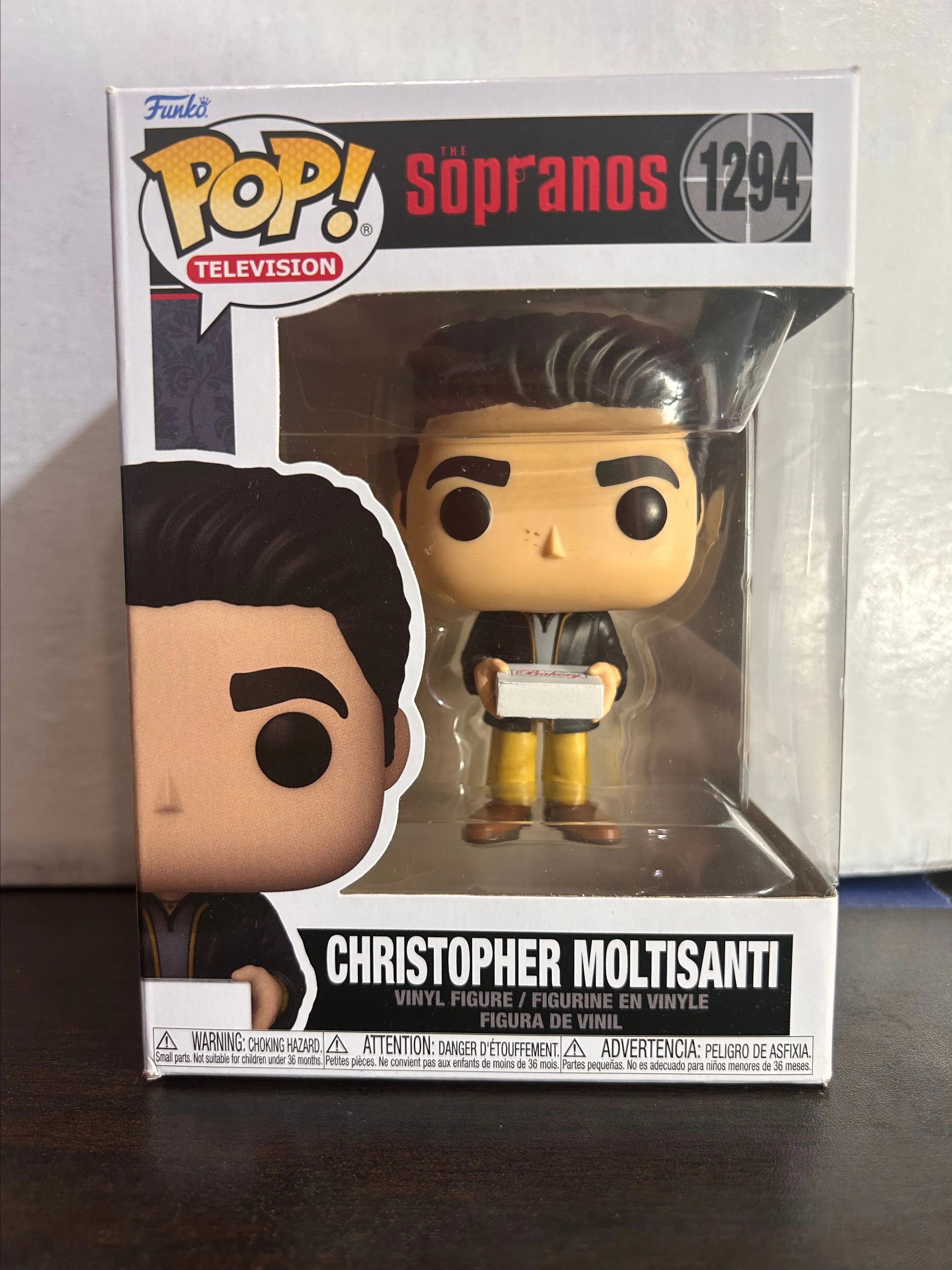 Product image for Christopher Moltisanti The Sopranos Television Funko Pop 1294 With Protector