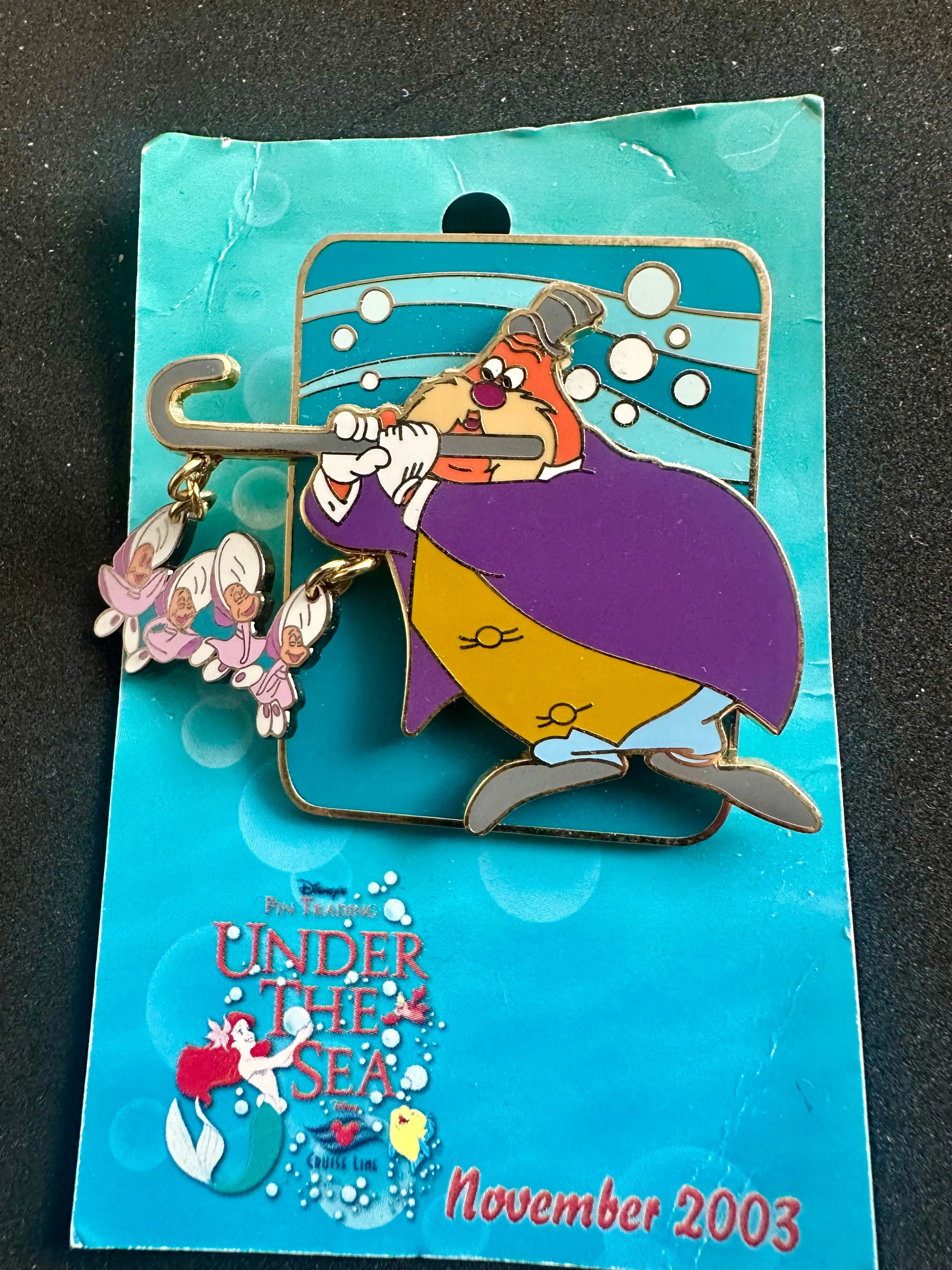 Product image for Disney Pin Trading Alice In Wonderland  Walrus Oysters Cruise Line Under The Sea