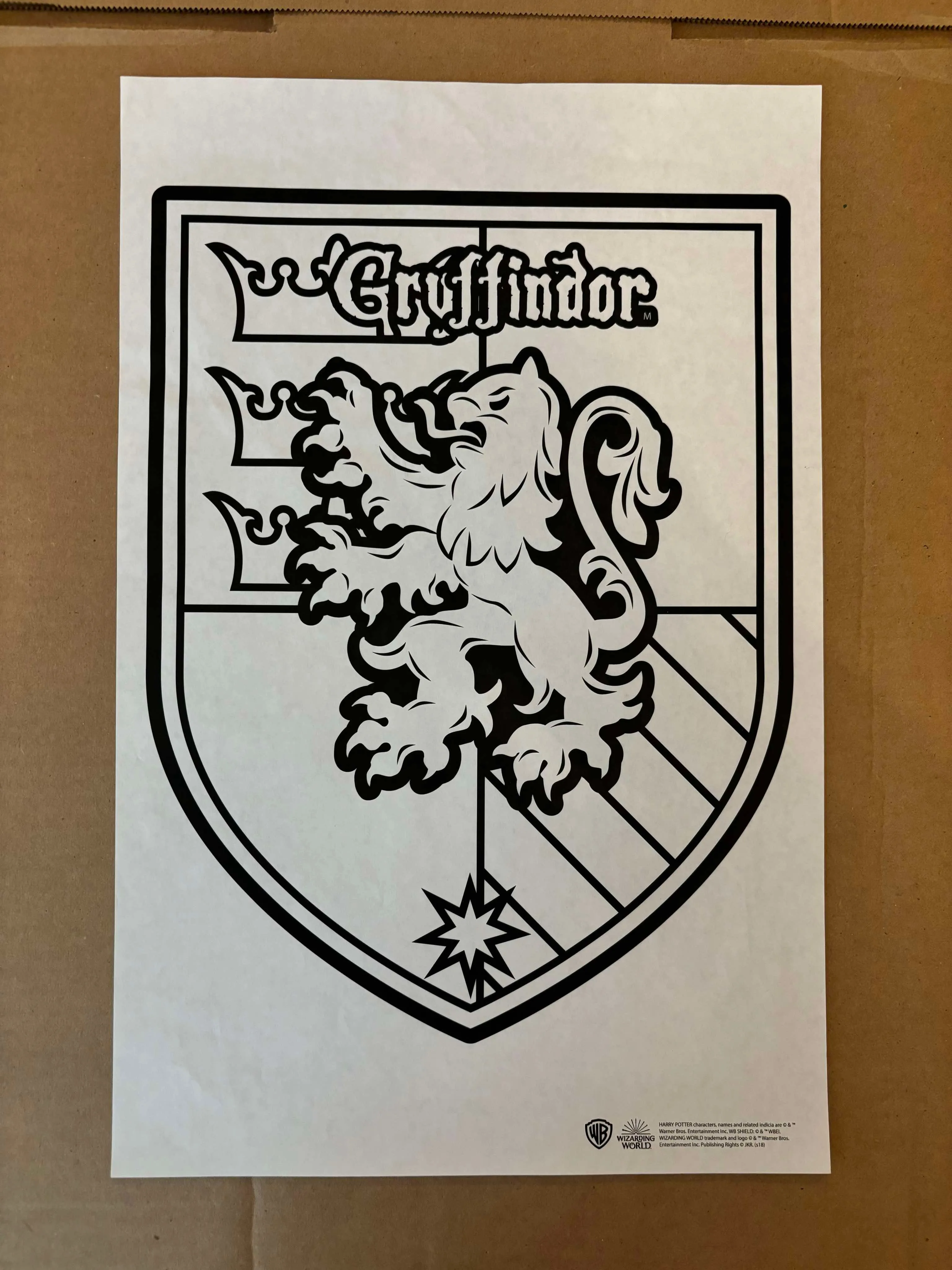 Product image for Harry Potter Gryffindor Template Production Prototype Wizarding World RARE!!