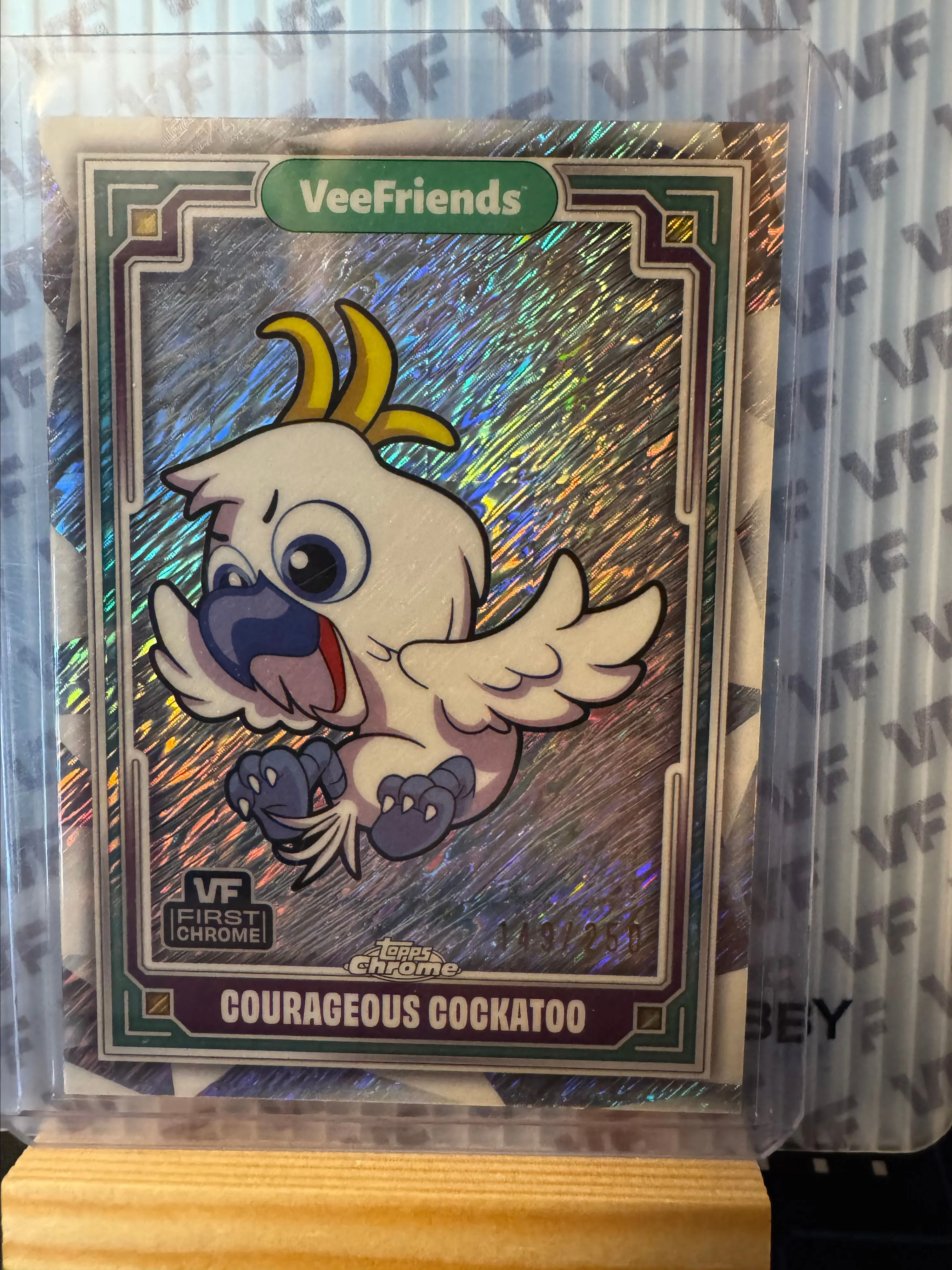 Product image for Veefriends Topps Chrome Courageous Cockatoo 149/250