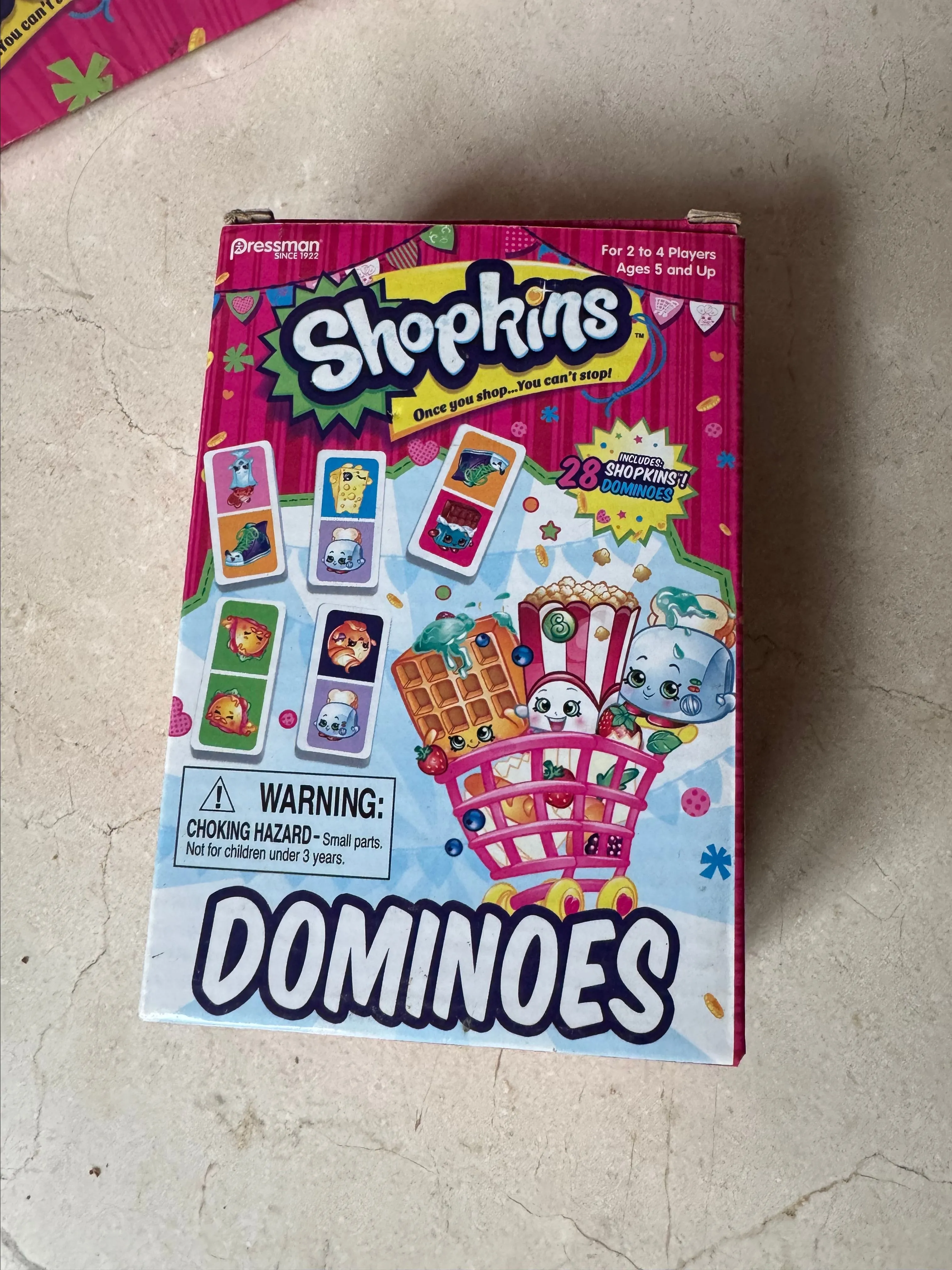 Product image for Shopkins dominoes. New in sealed box