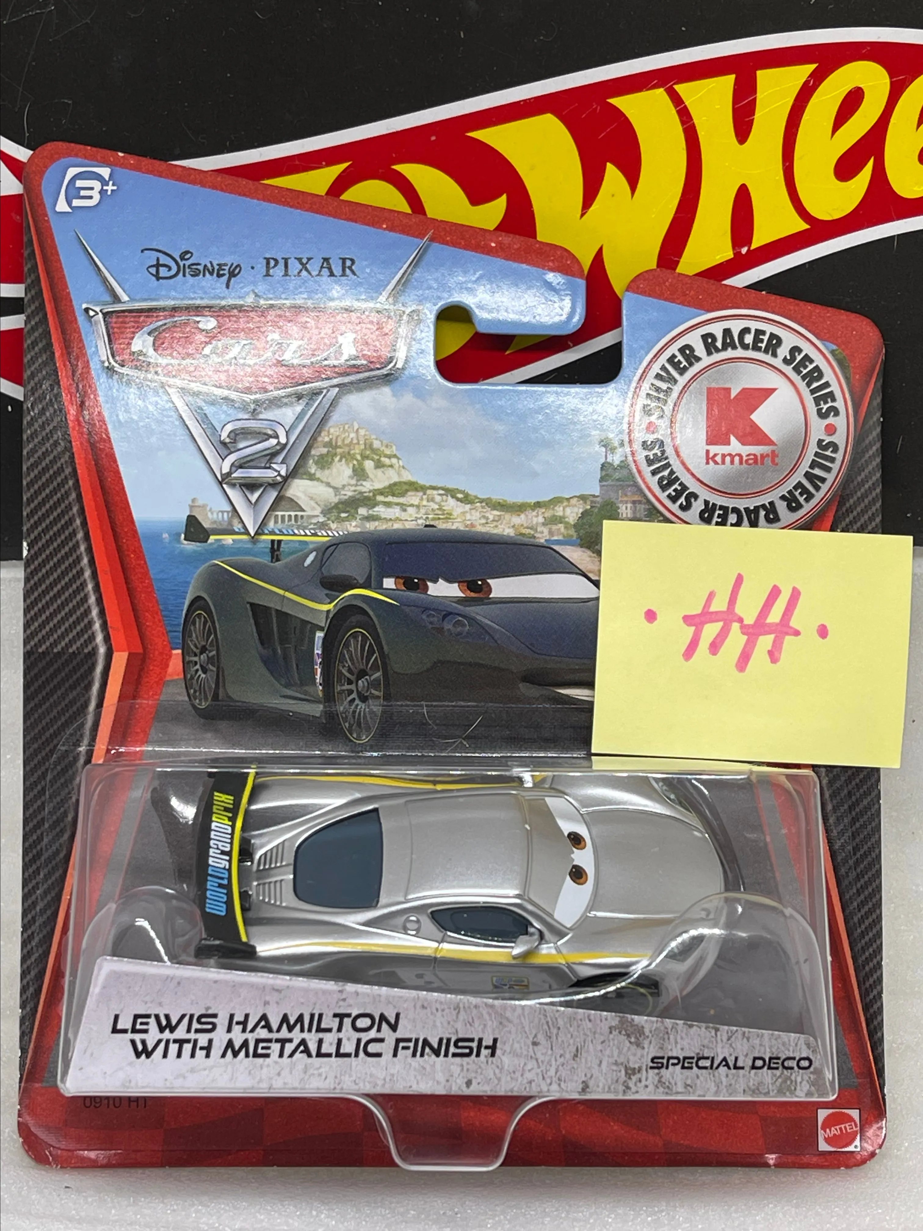 Product image for Disney Cars Silver Racer Series Lewis Hamilton with Metallic Finish Diecast Car