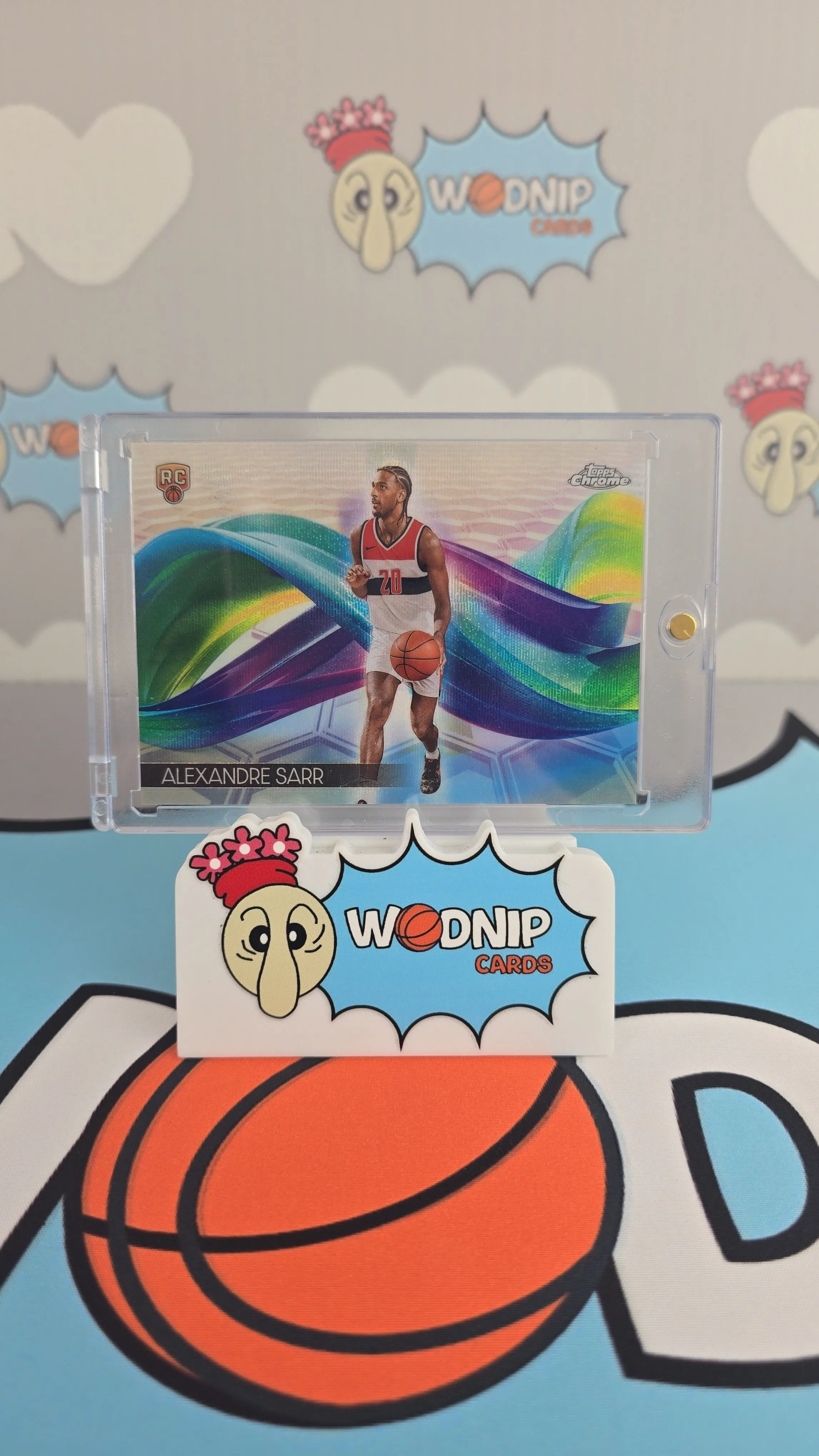 Product image for Alexandre Sarr Topps Chrome Helix CASE HIT 