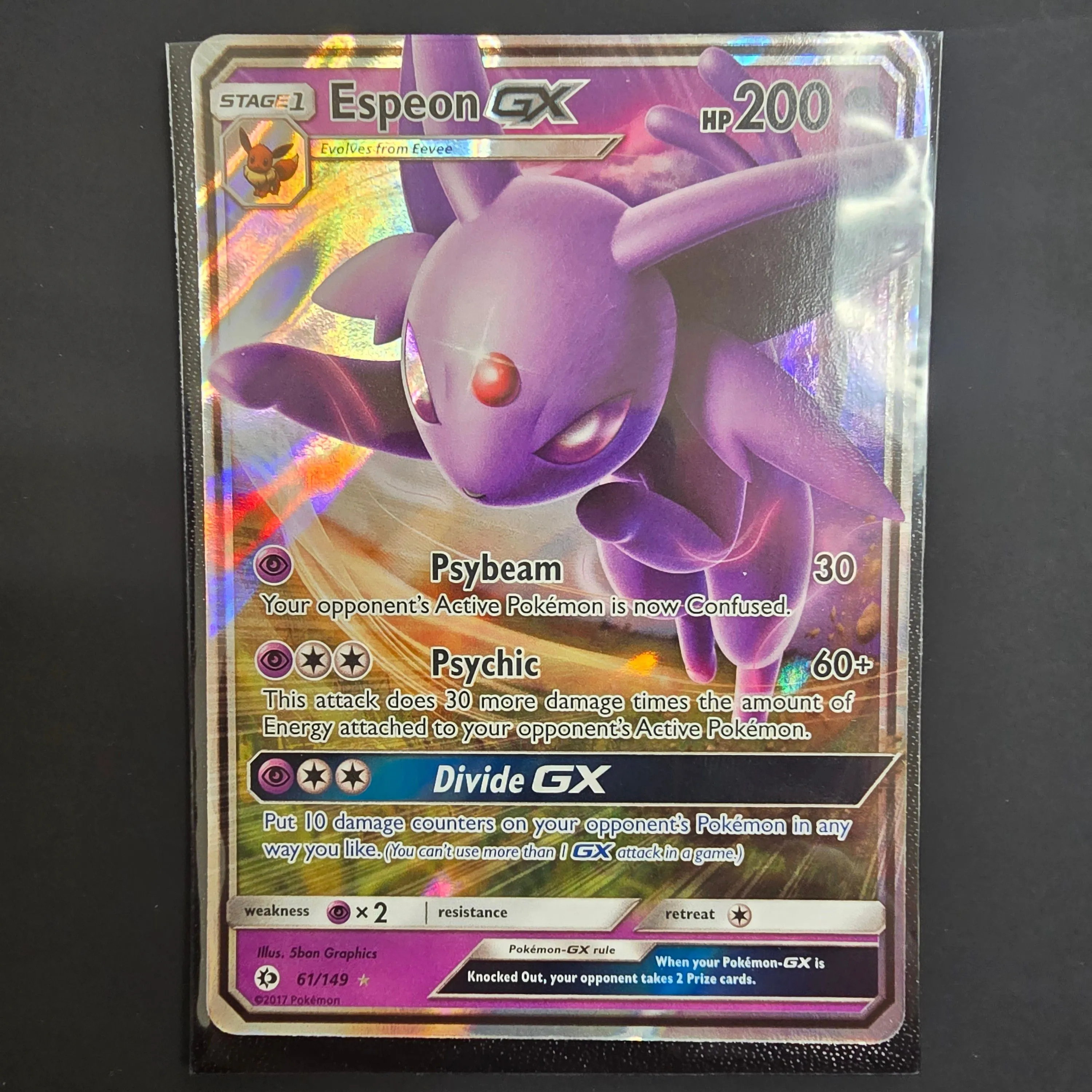 pokemon card espeon gx Pokémon Sun & Moon Eevee GX Espeon Collection Gift Box (6 Pack) main image 0