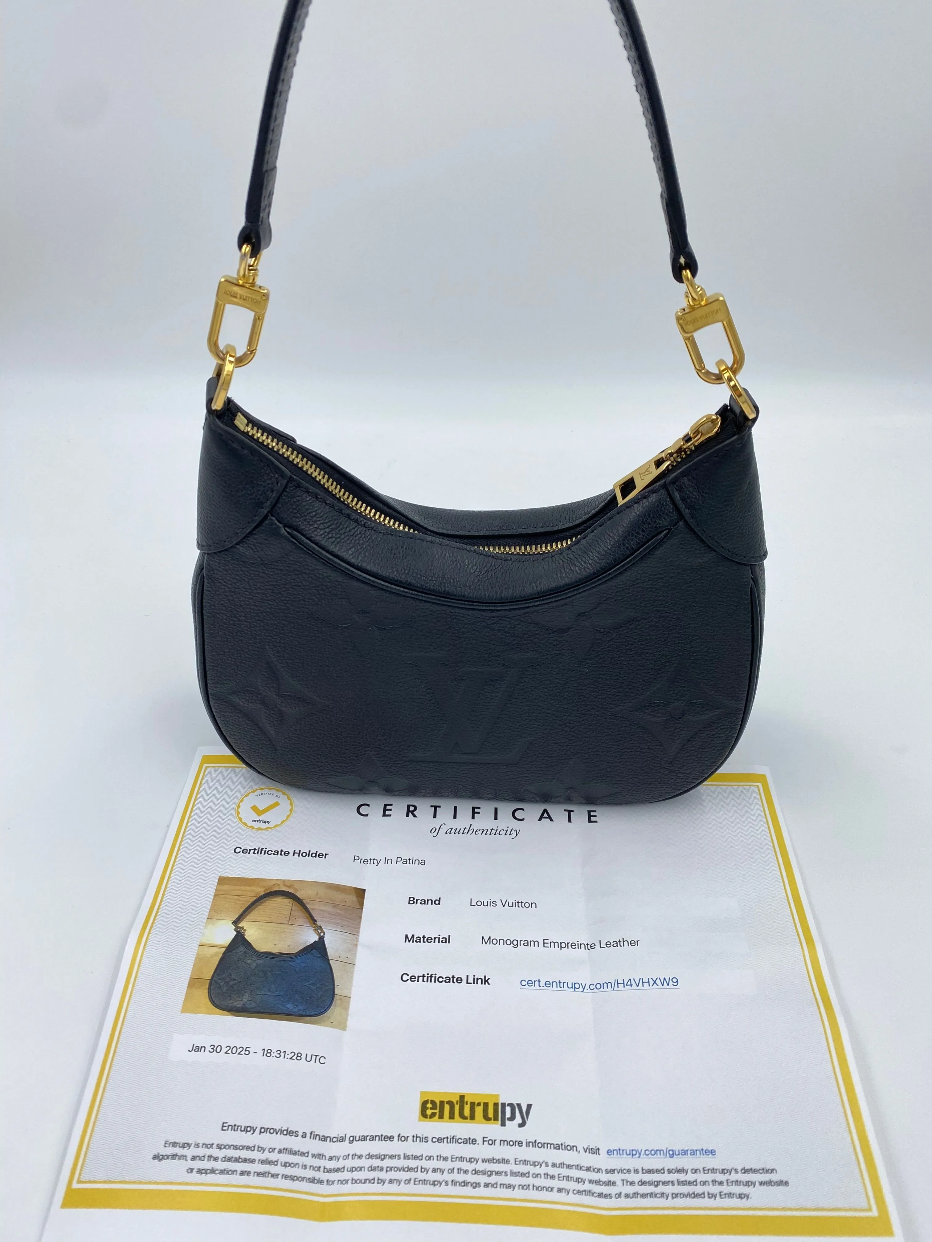 Product image for LV Black Empriente Bagatelle Handbag 