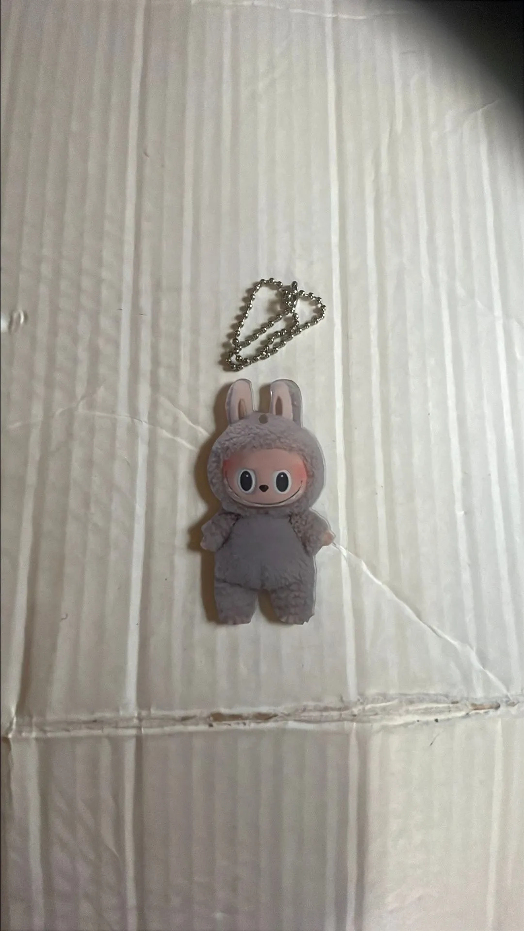 Product image for Gray Labubu Keychain