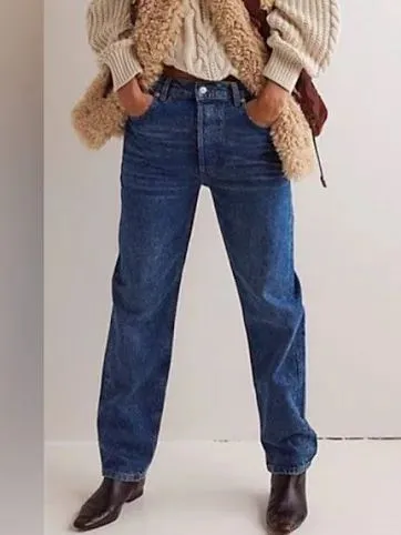 Product image for Free People Zane Mid-rise  Straight Jeans NWT - 28  $128