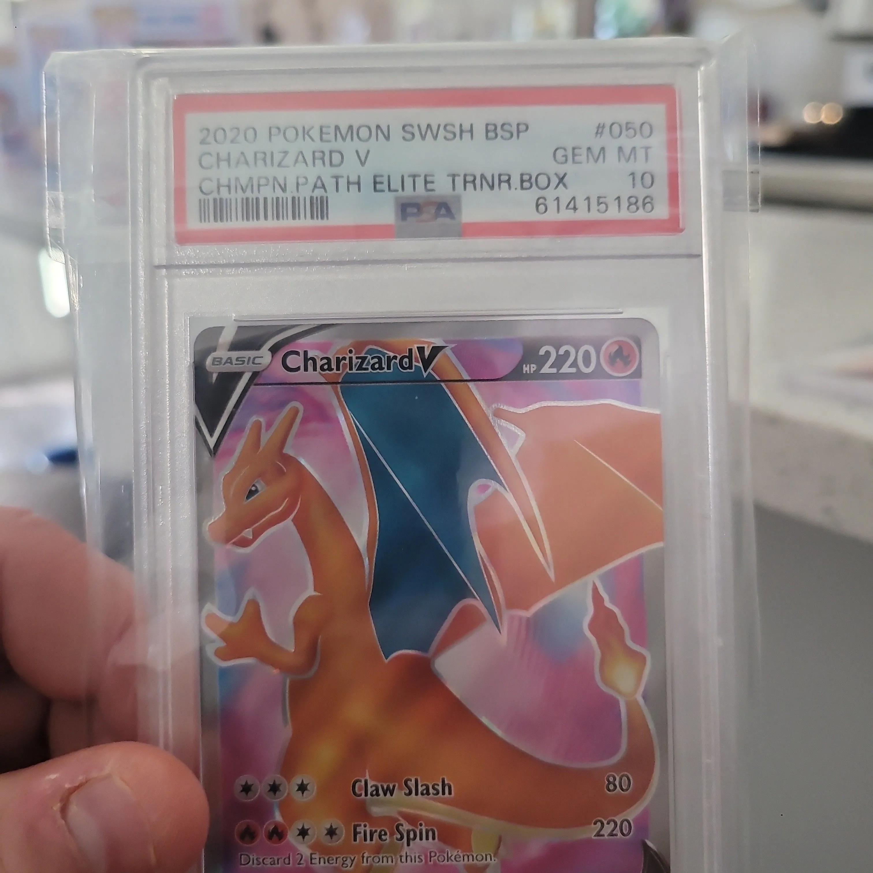 Product image for 2020 Pokemon Swsh Black Star Promo Charizard V Chmpn.Path Elite Trnr.Box PSA GEM MT 10