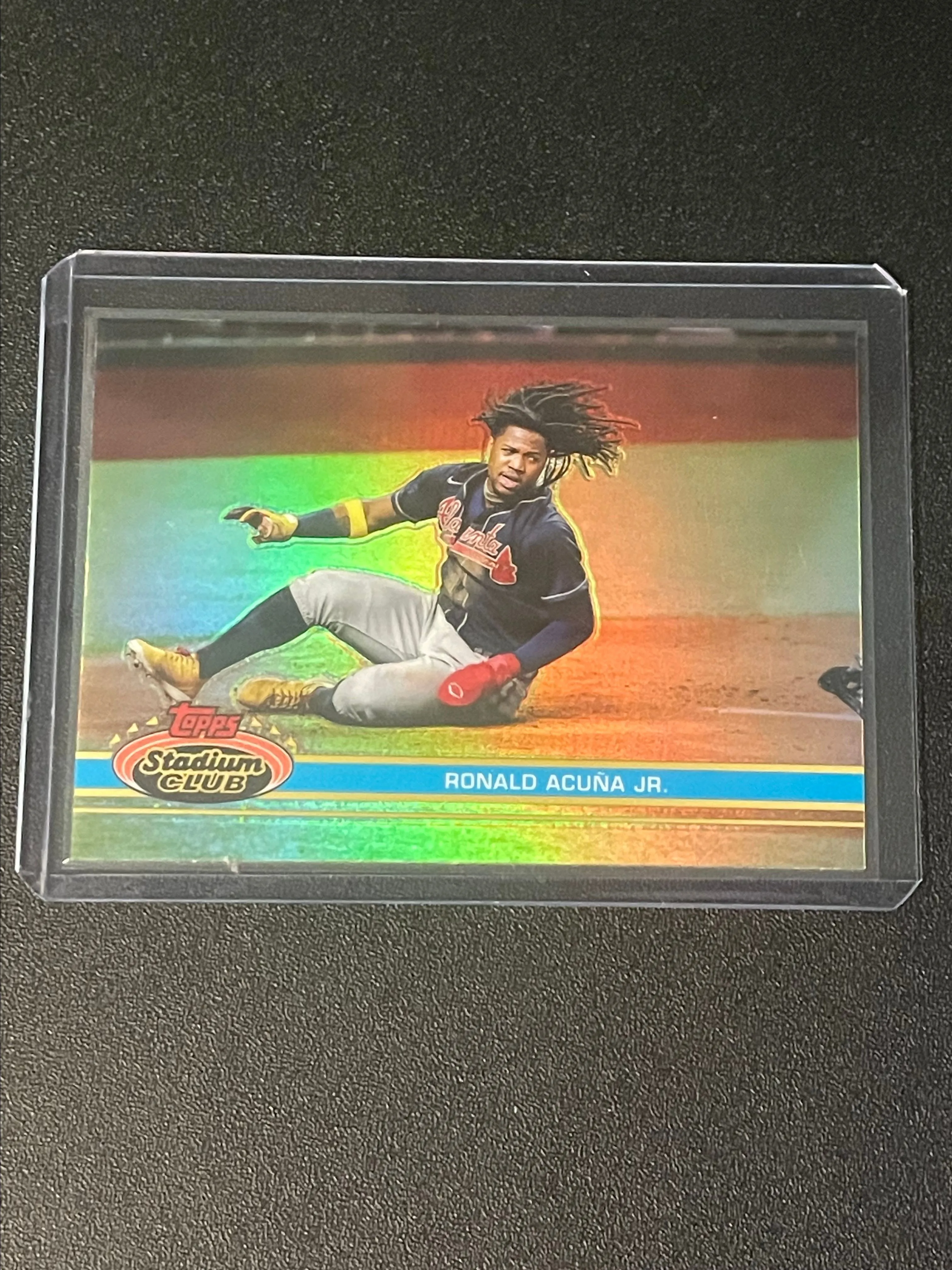 Product image for 2021 Topps Stadium Club Ronald Acuna Jr. 1991 Design Variation - Atlanta Braves