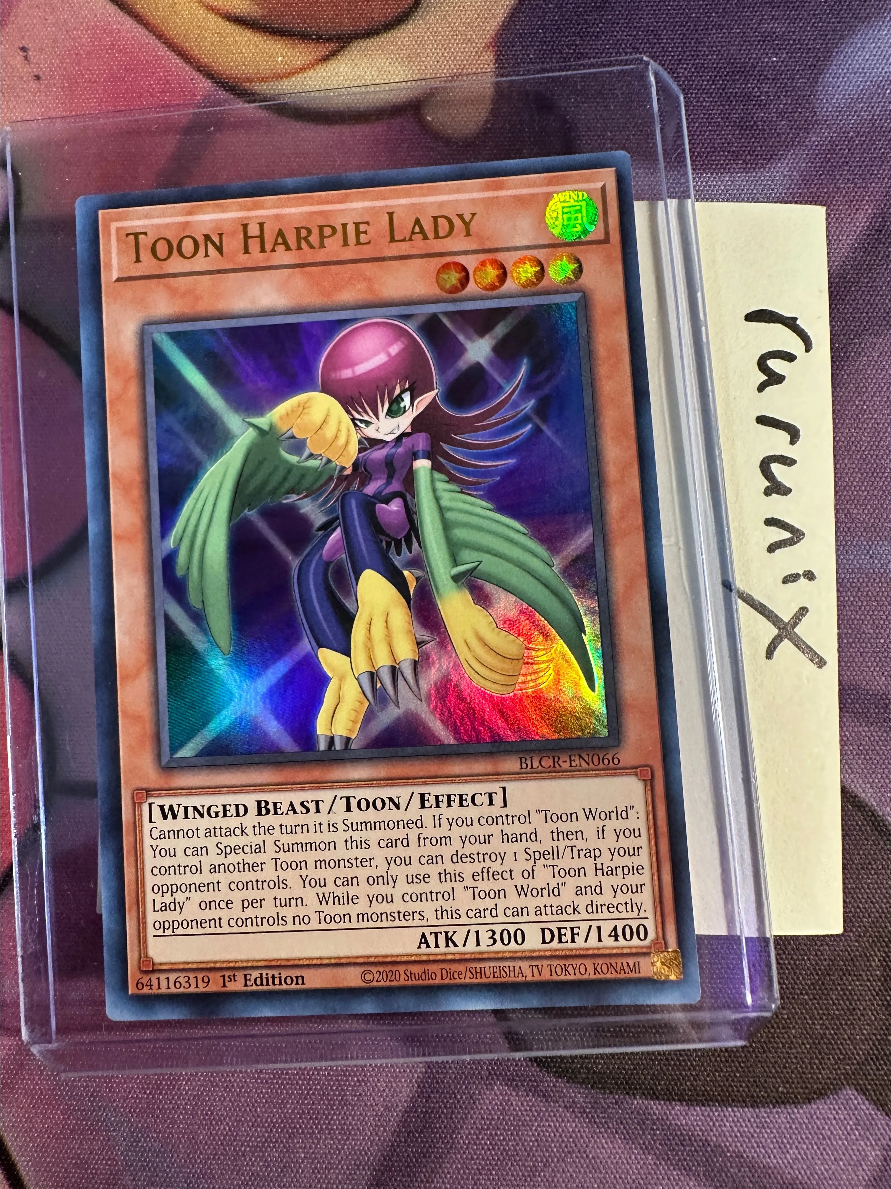 Yugioh Toon Harpie Lady BLCR-EN066 Ultra Rare Battles of Legend: Crystal  Revenge (BLCR)  Whatnot: Shop, Sell, Connect