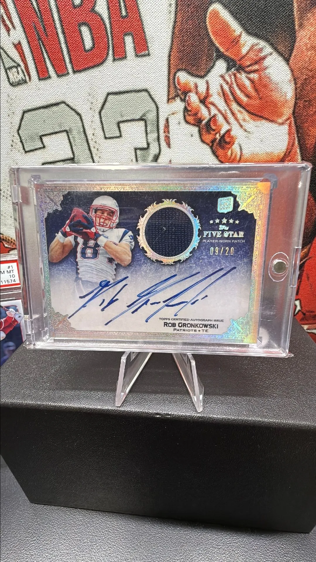 Product image for Rob Gronkowksi 2010 five star rookie on card auto patch 9/20