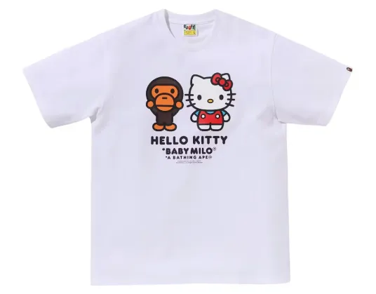 Product image for Bape x Sanrio Milo Hello Kitty Tee White - size S, L