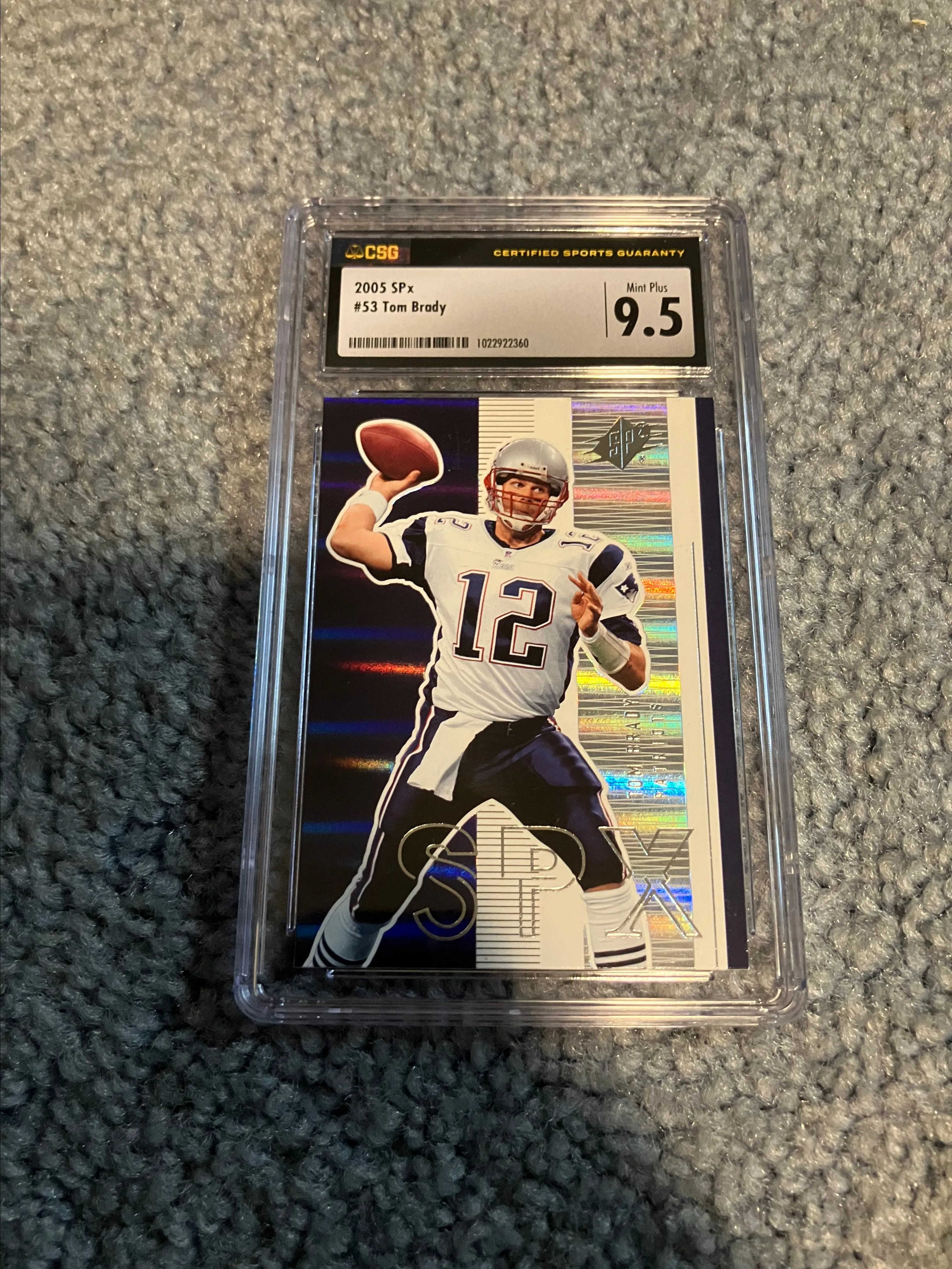 Product image for tom brady 2005 csg 9.5