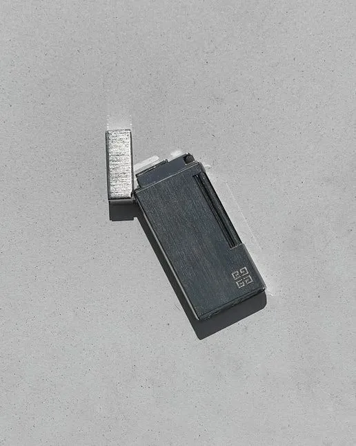 Product image for Vintage Givenchy Brushed Silver Lighter