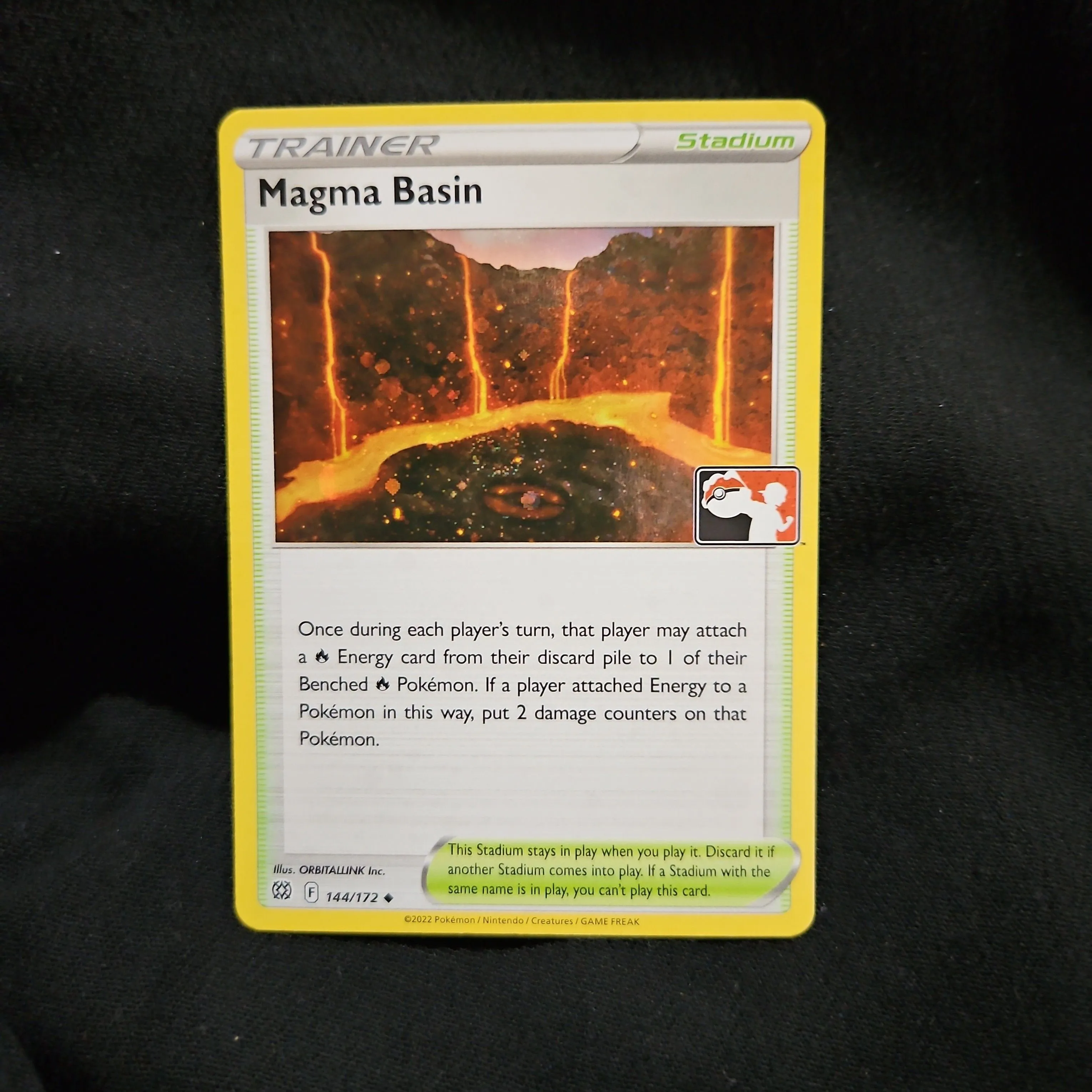 magma basin pokemon card price Magma Basin Holo Prize Pack 3 144/172  Arcticcollect