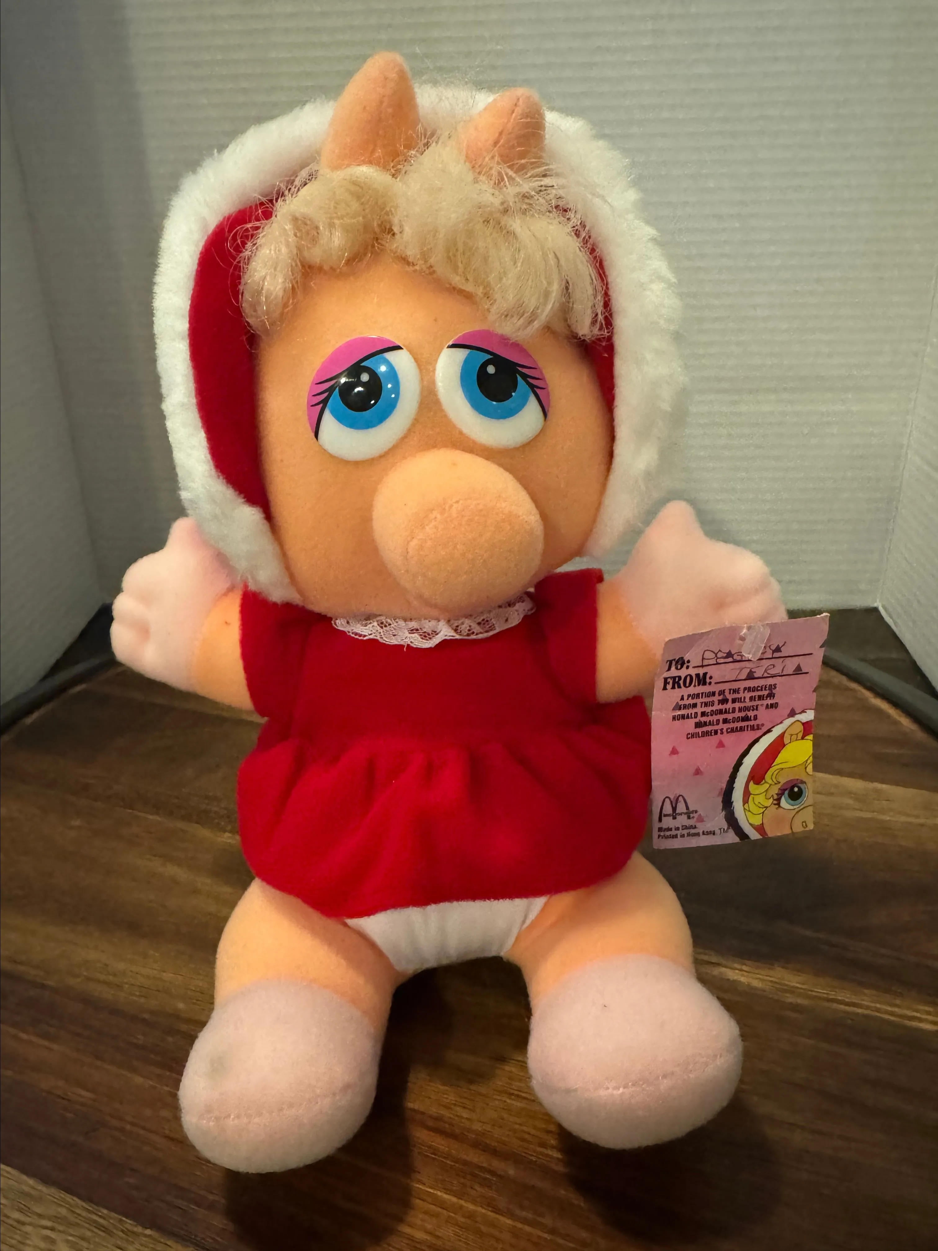 Product image for Vintage 1987 baby Miss piggy McDonald's 9 inch plush