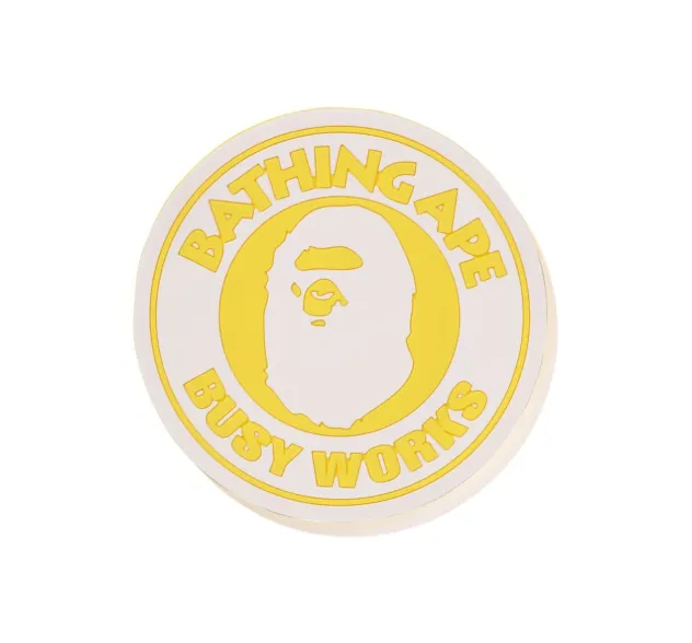 Product image for Hypeware - Bape Busy Works Neon Rubber Coaster Neon Yellow