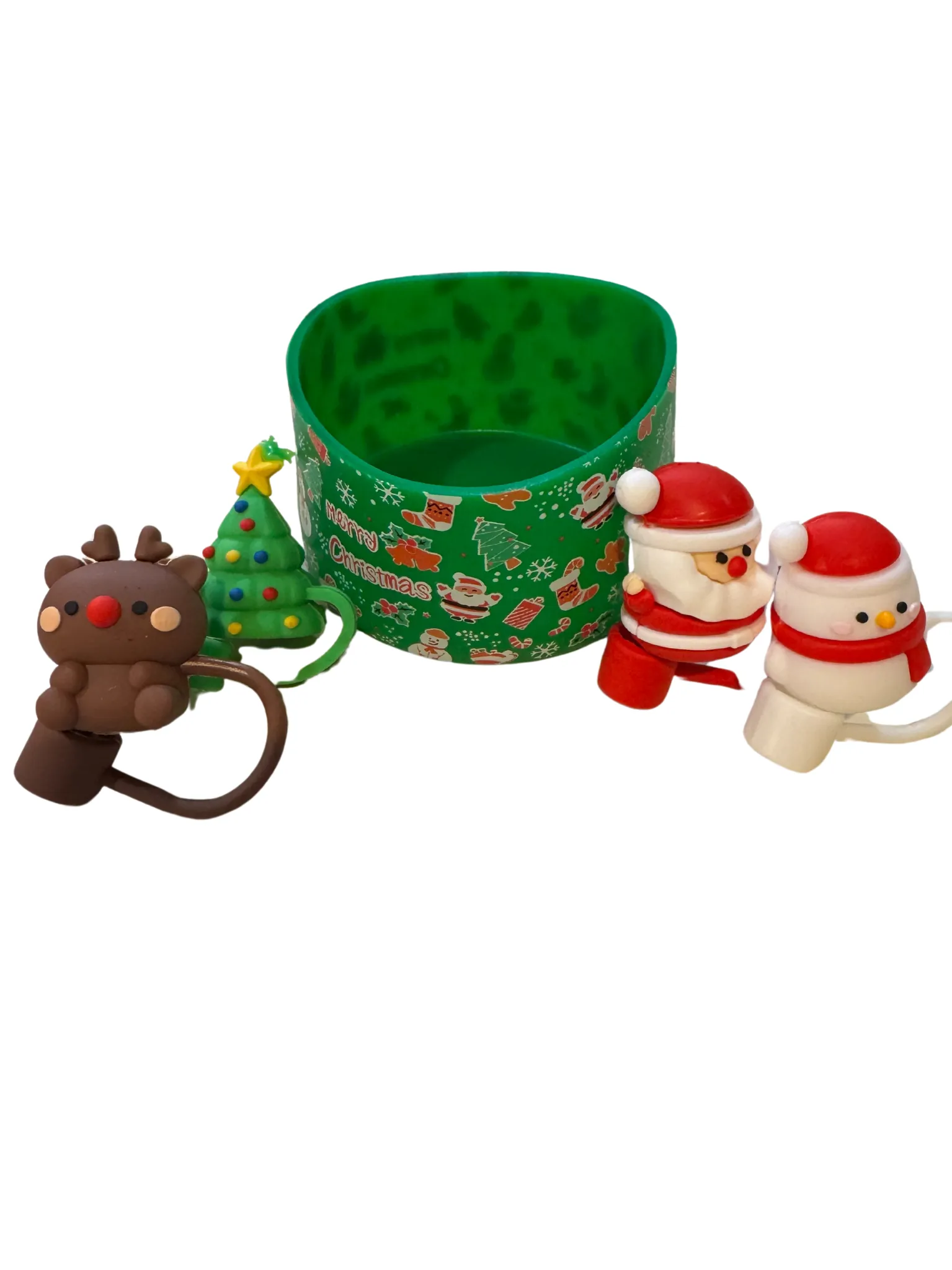 Product image for Christmas Stanley Boot and Straw Cover Charms - 5 piece