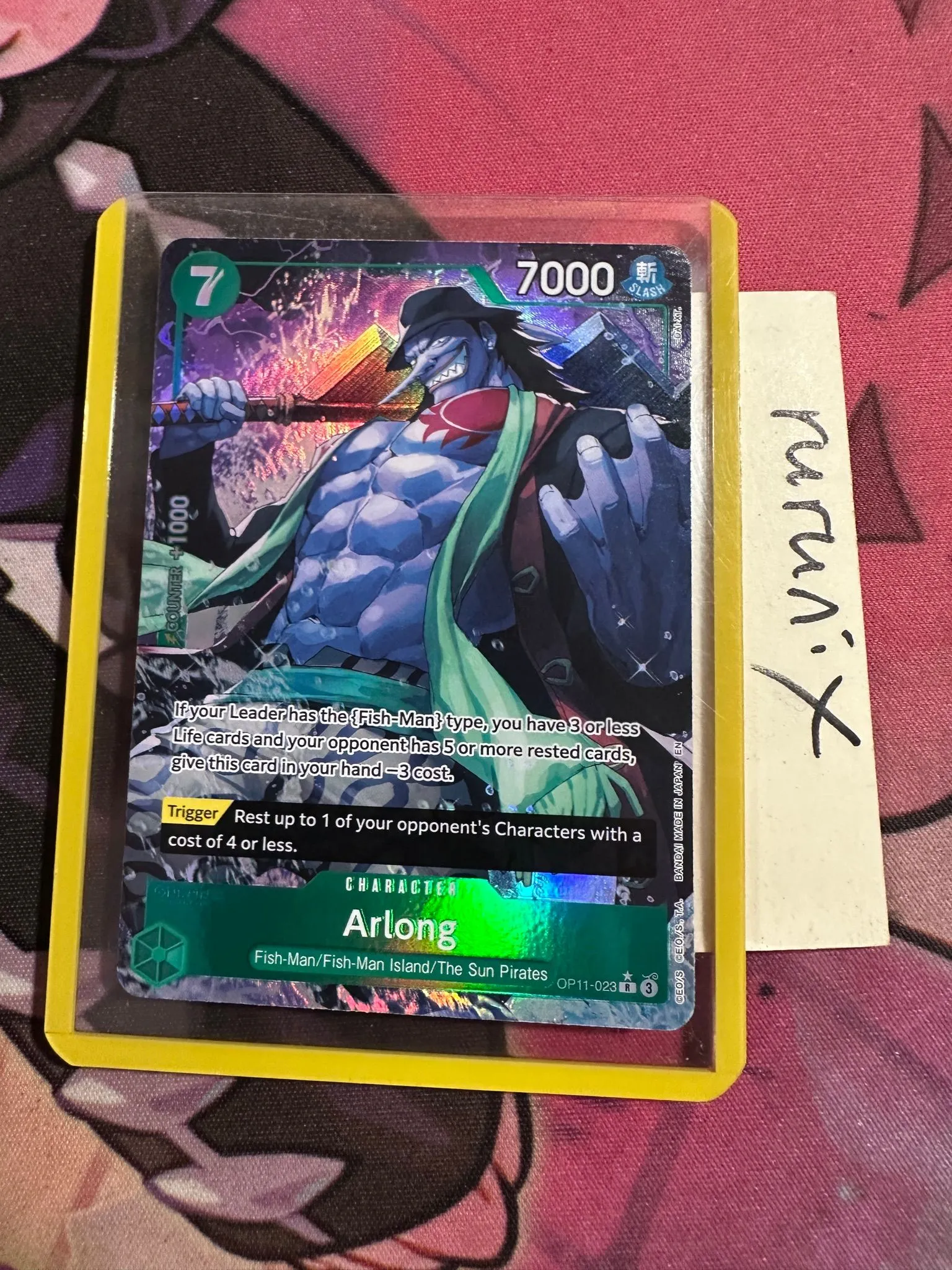 One Piece Foil Arlong (Alternate Art) OP11-023 A Fist of Divine Speed  (OP11)  Whatnot: Shop, Sell, Connect