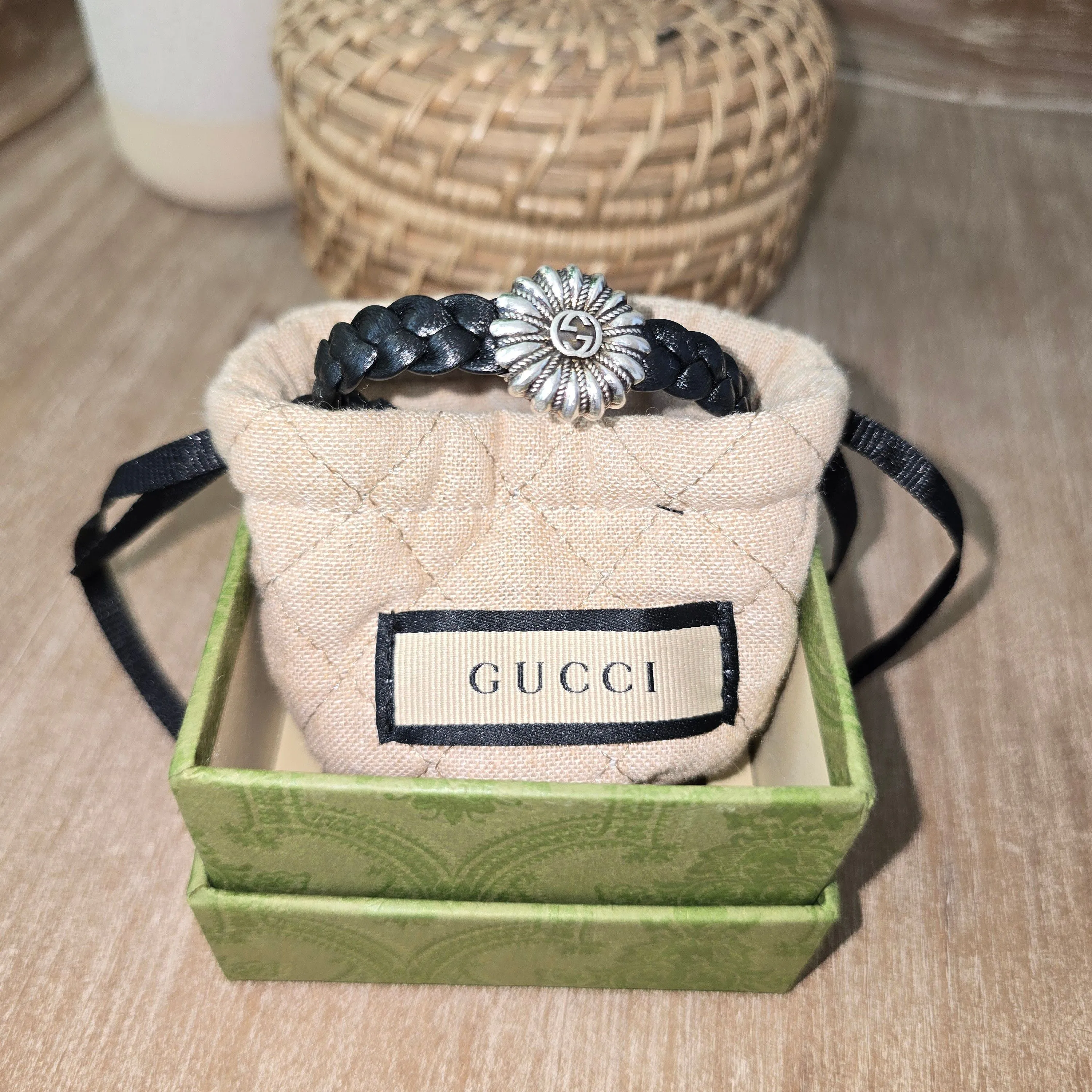 Leather Bracelet Mens Gucci Bracelet Sale Gucci Woven Leather