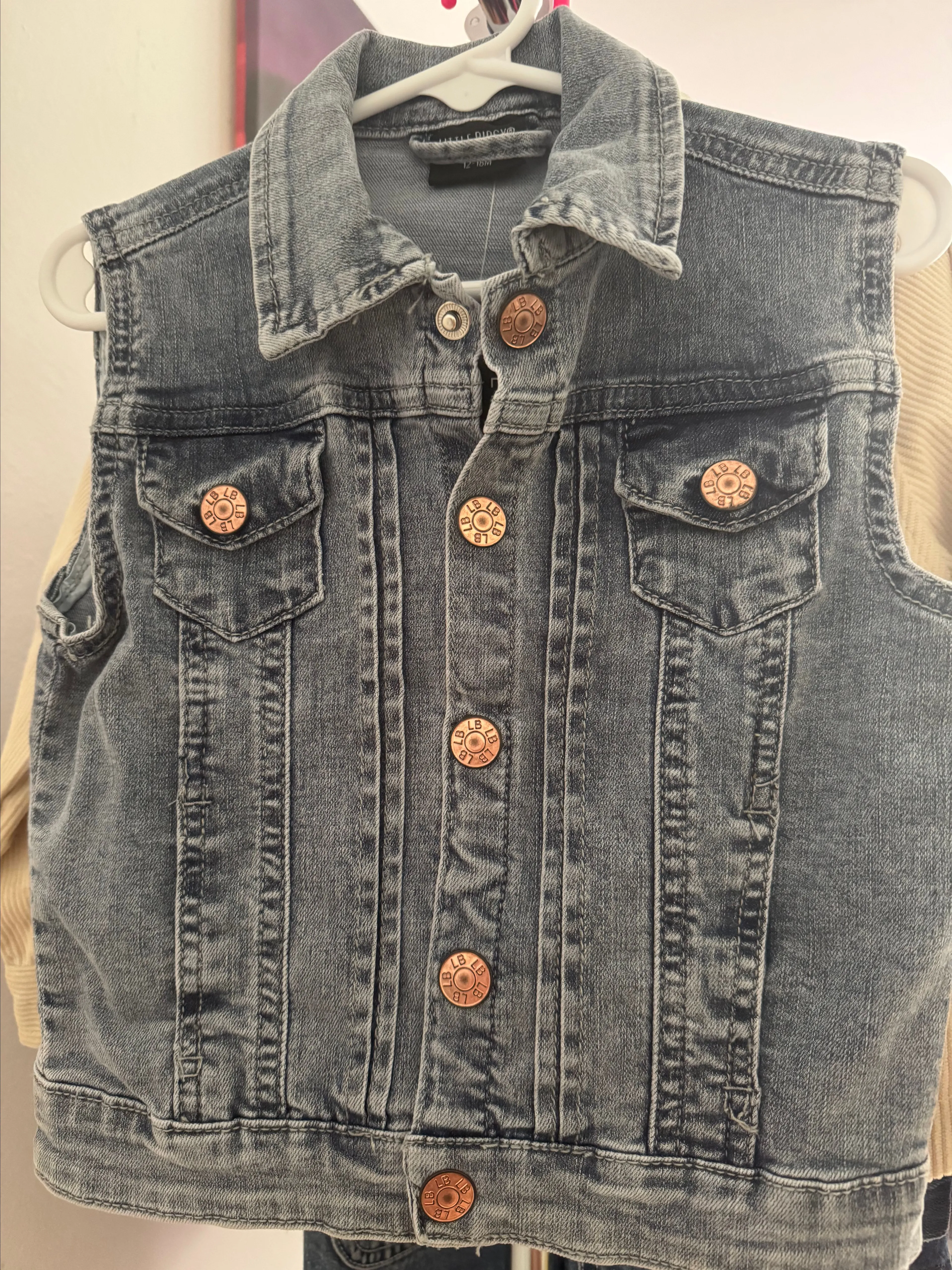 Product image for Little Bipsy Denim Vest 12/18