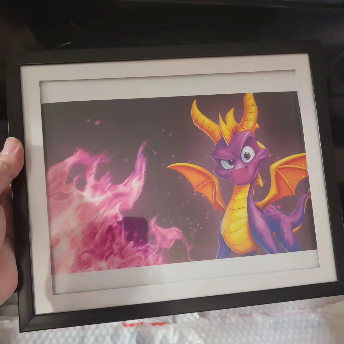 Product image for spyro the dragon purple flame custom art