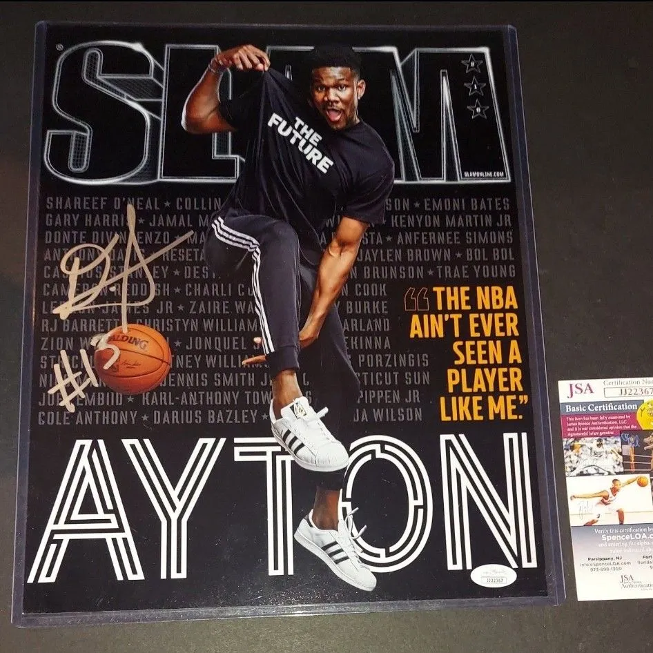 Product image for 🔥DeAndre Ayton autographed 11x14 JSA COA🔥