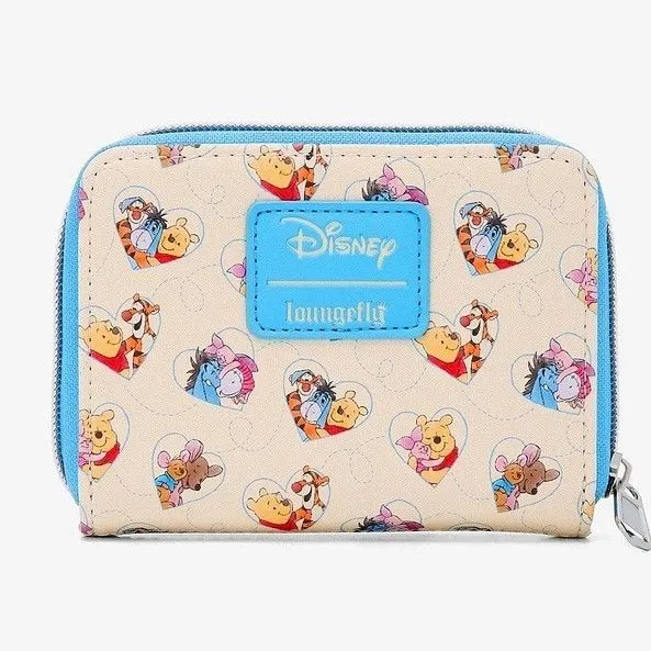 Product image for Loungefly Disney Winnie The Pooh Hugs Mini Zipper Wallet NWT
