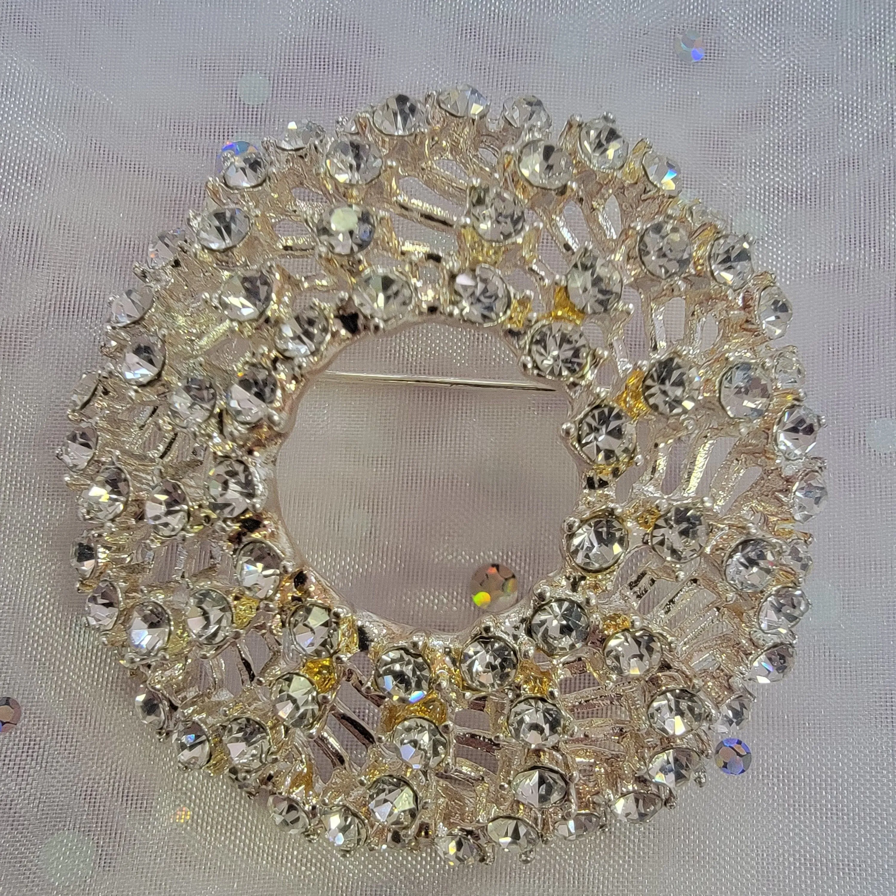 Product image for Vintage Mid century Modern Round Domed Brooch