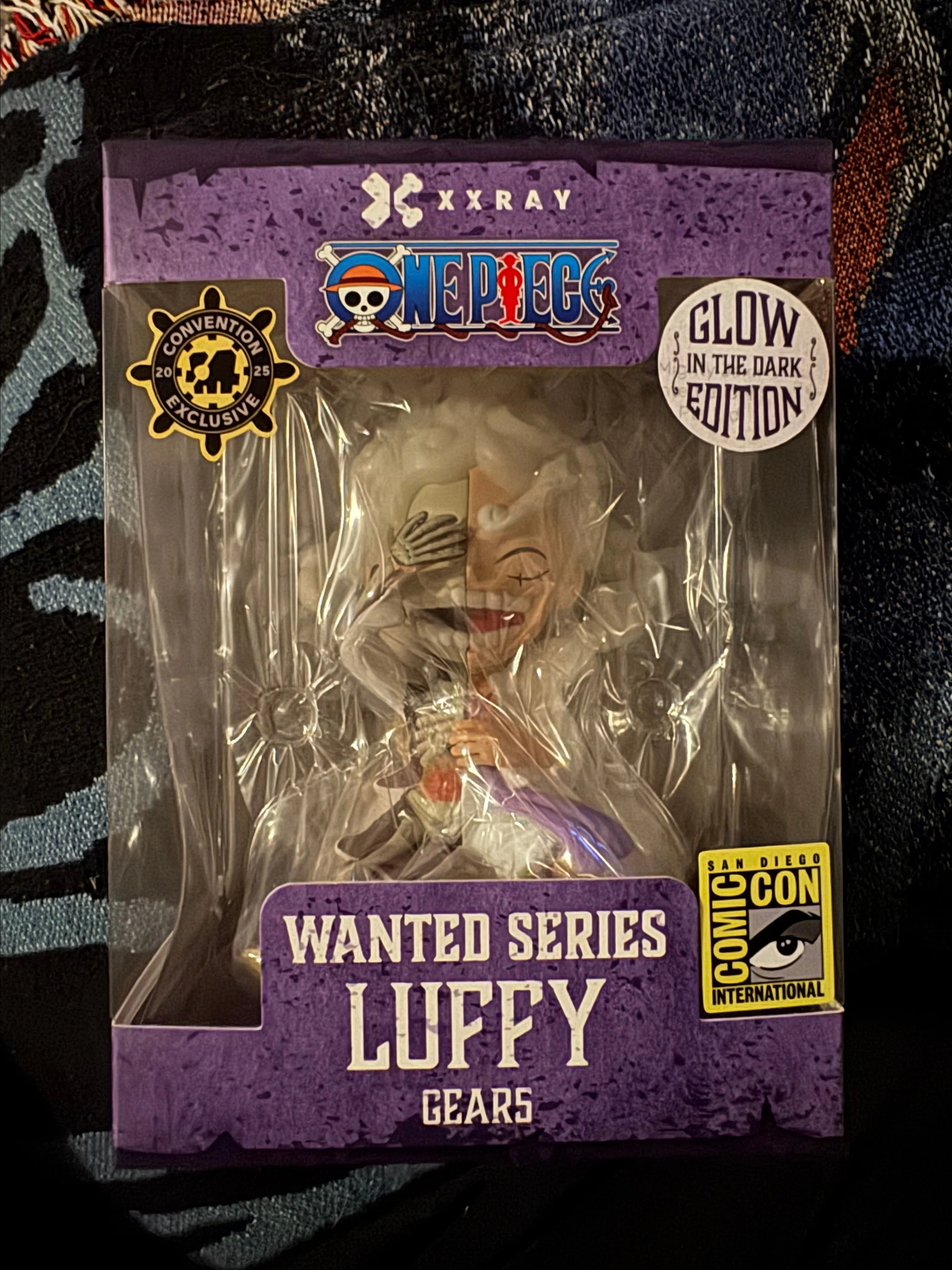 Product image for SDCC 2025 Exclusive Luffy Gear 5 Glow Mighty Jaxx One Piece