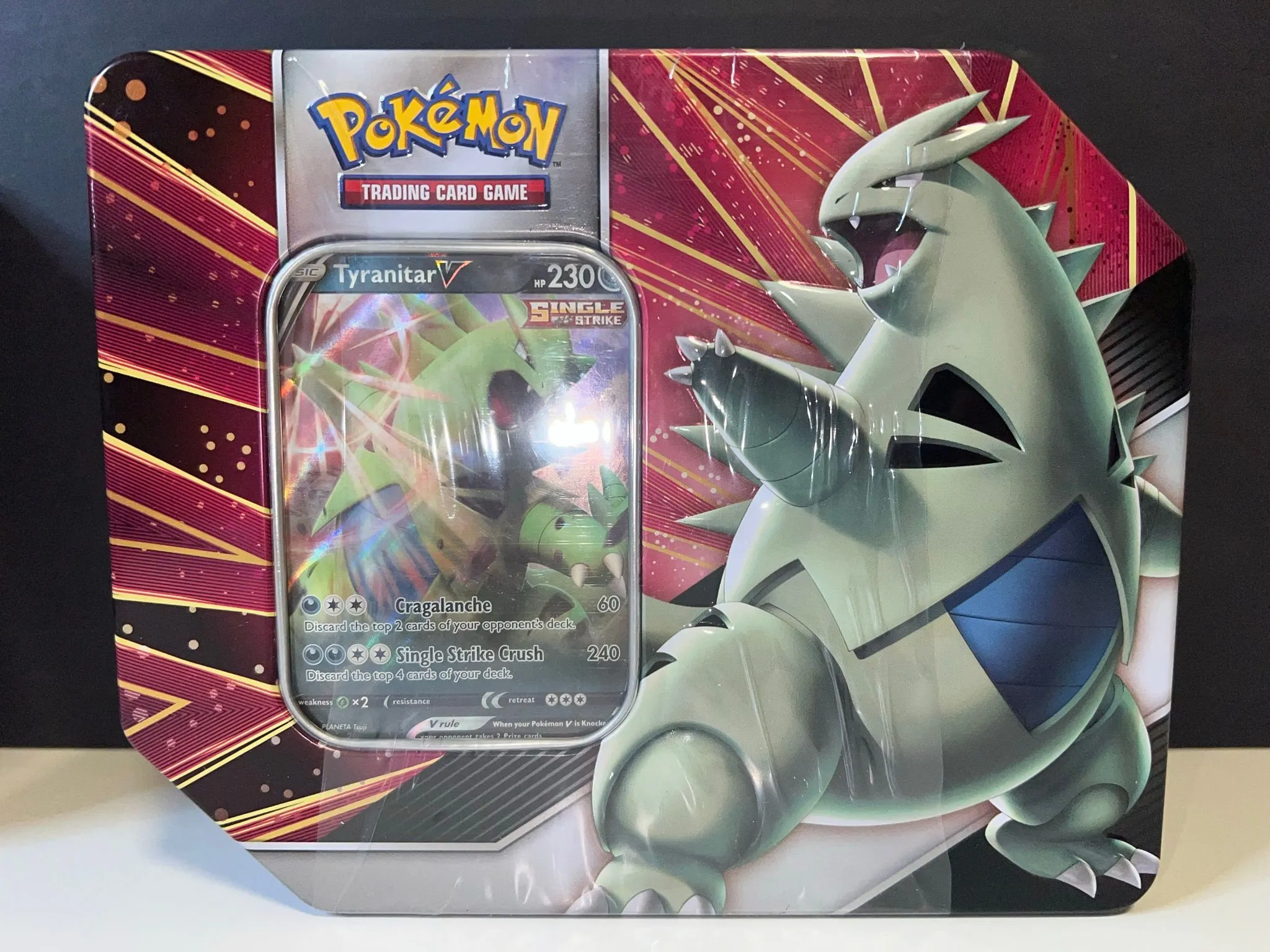 pokémon trading card game v strikers tin Pokemon TCG: V Strikers Tin Tyranitar V / Empoleon V main image 1