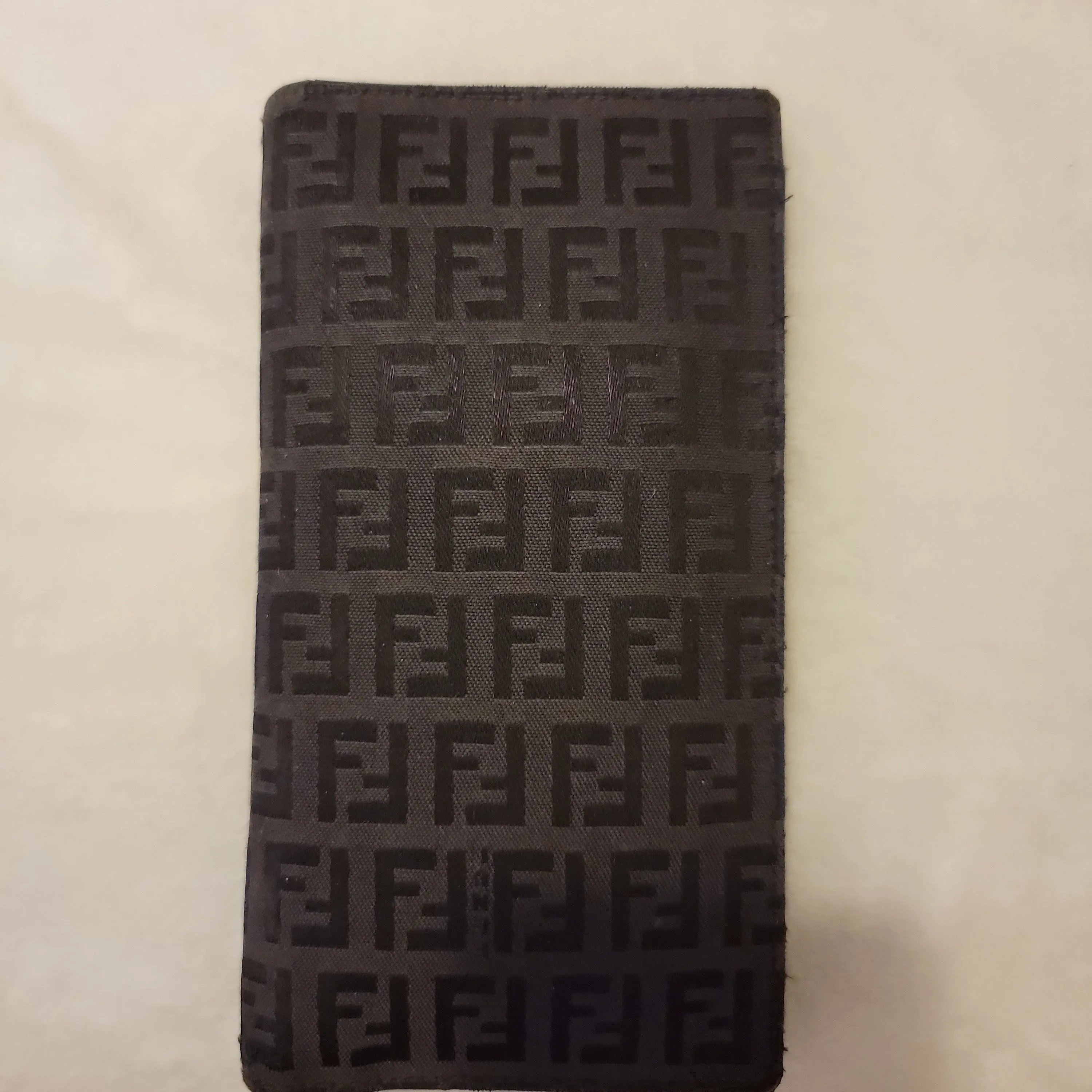 Product image for Fendi Zucchino Logo Long Check Book Wallet