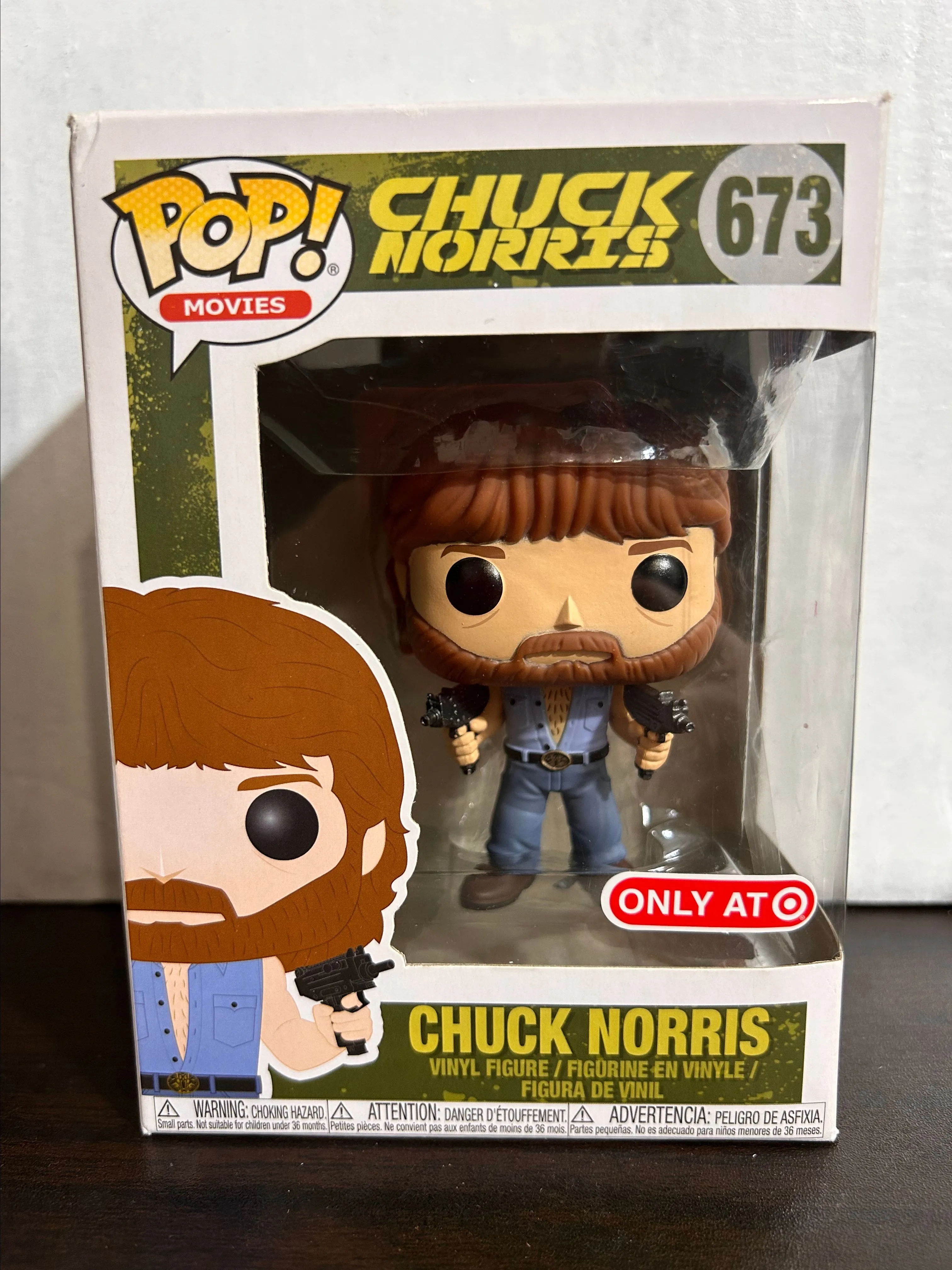 Product image for Chuck Norris Target Excl Movies Vaulted Funko Pop 673 With Protector