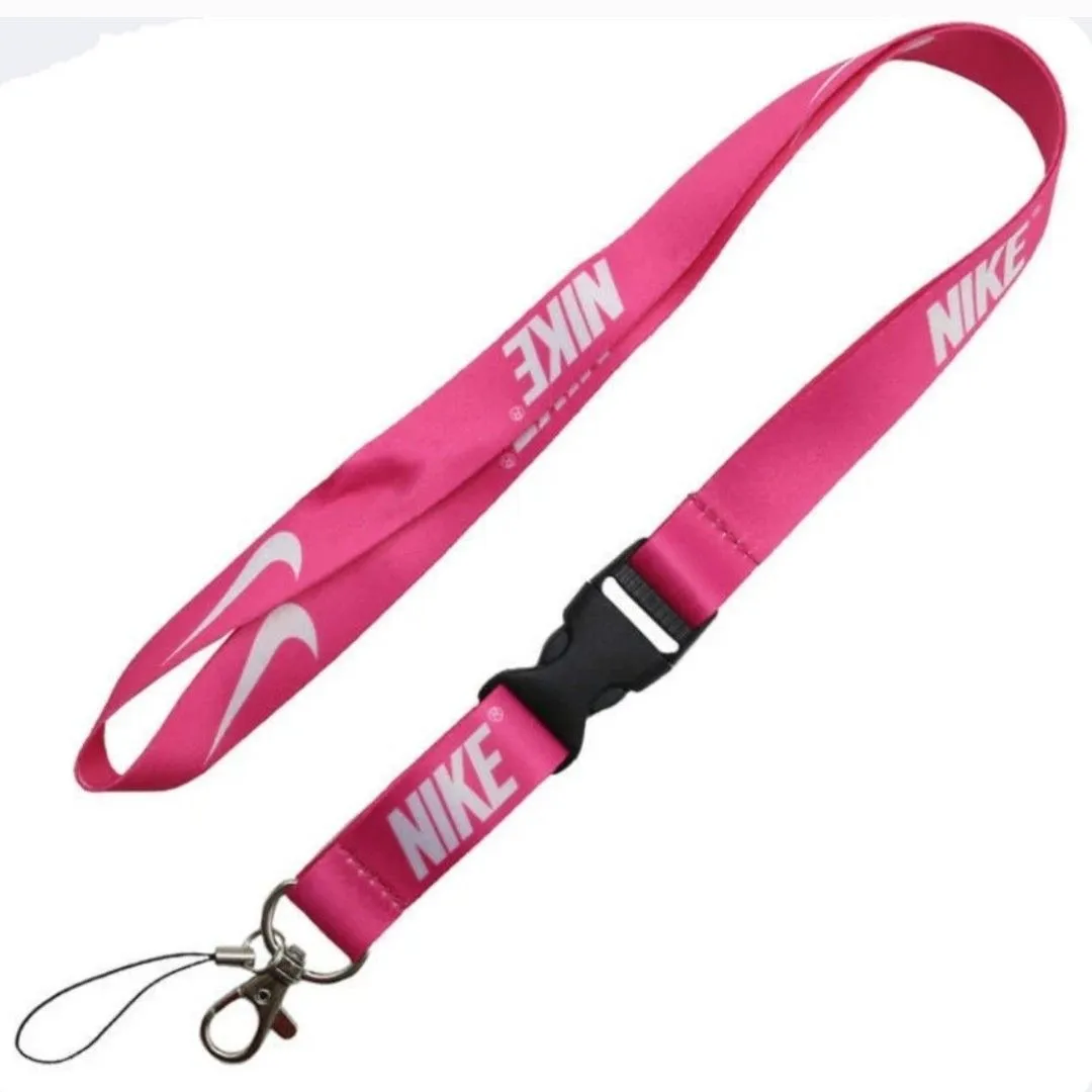 Product image for Pink Nike Breakaway Lanyard One Size Quick Release Key Chain ID Holder